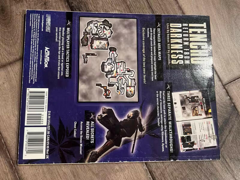 Tenchu Return Of Darkness BradyGames Official Strategy Guide Xbox 2004