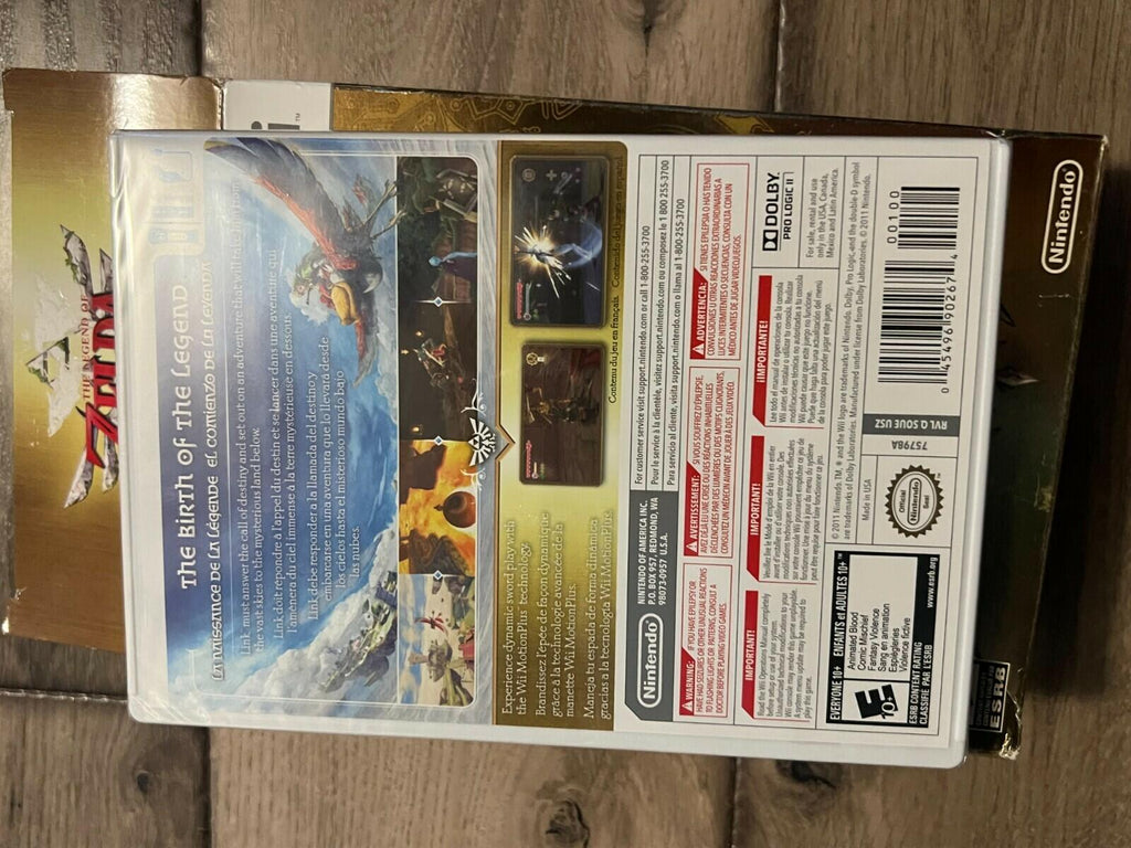 The Legend of Zelda Skyward Sword (Nintendo Wii, 2011) NO REMOTE NEW GAME IN BOX