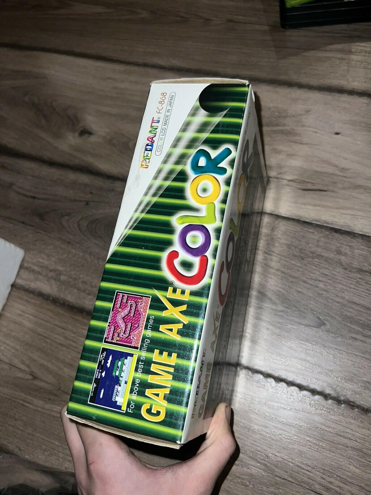 Game Axe Color Redant FC-868 Handheld NES Famiclone Console Nintendo CIB W/ BOX