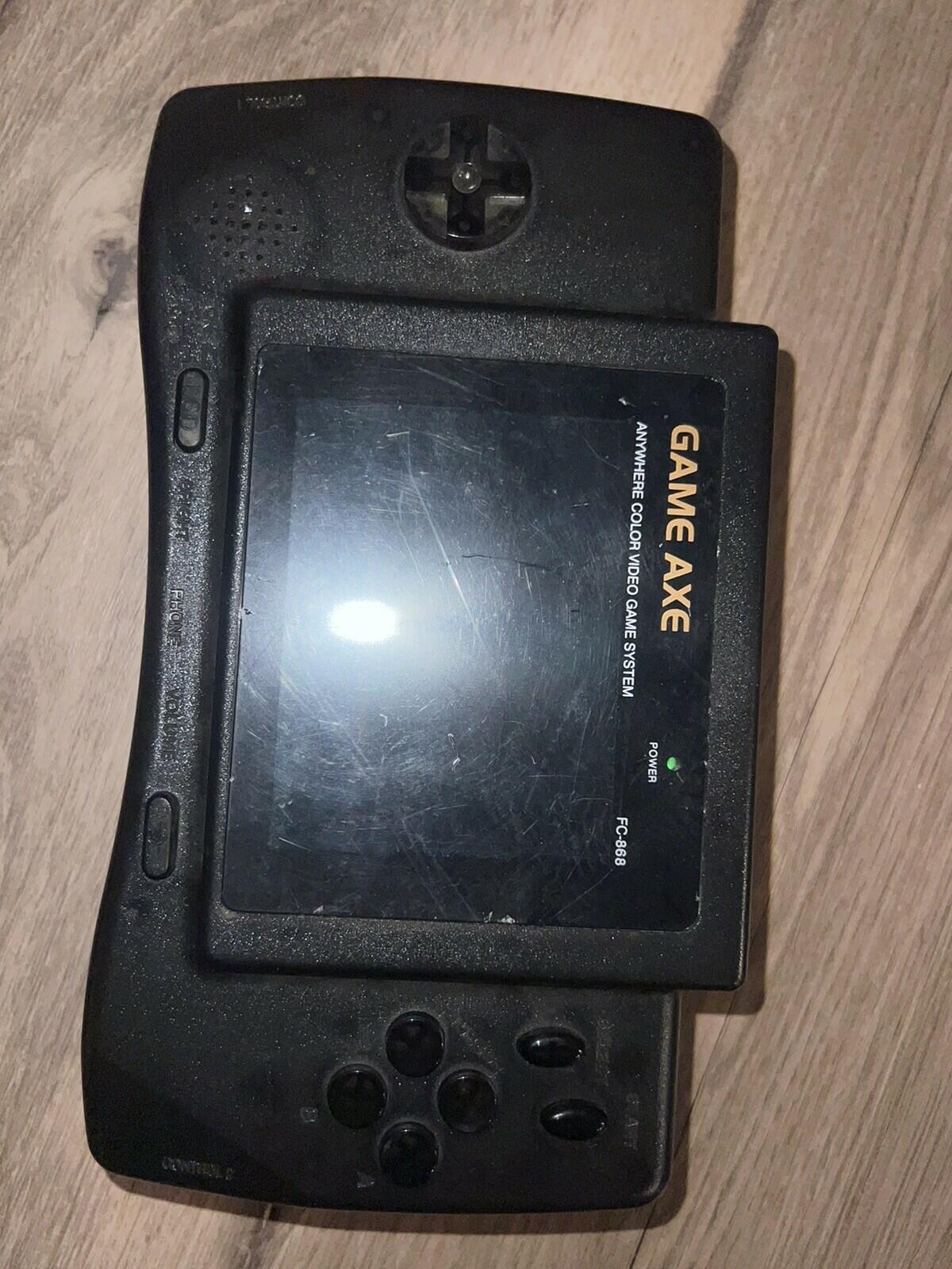 Game Axe Color Redant FC-868 Handheld NES Famiclone Console Nintendo CIB W/ BOX