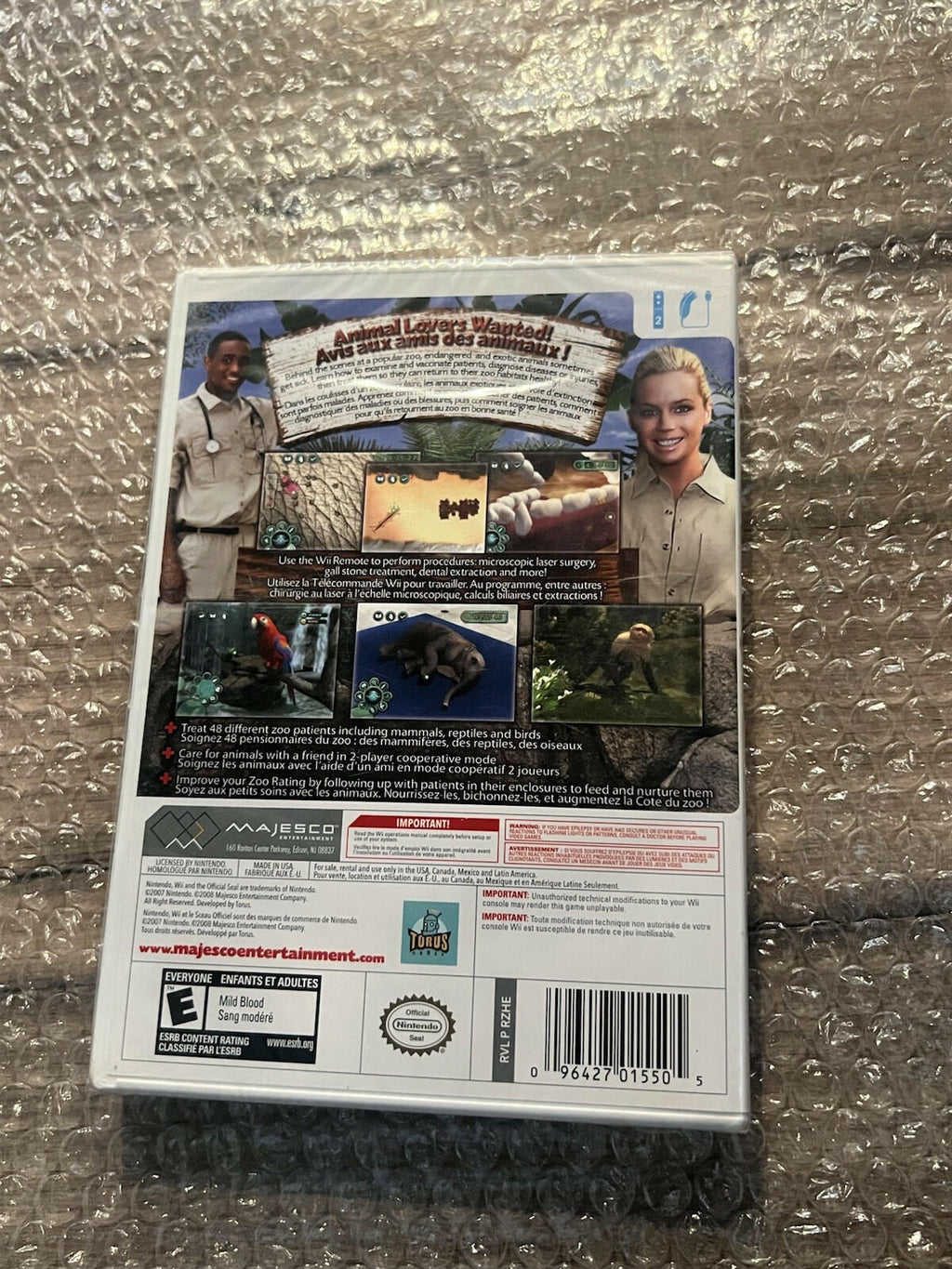 Zoo Hospital (Nintendo Wii, 2008) BRAND NEW SEALED