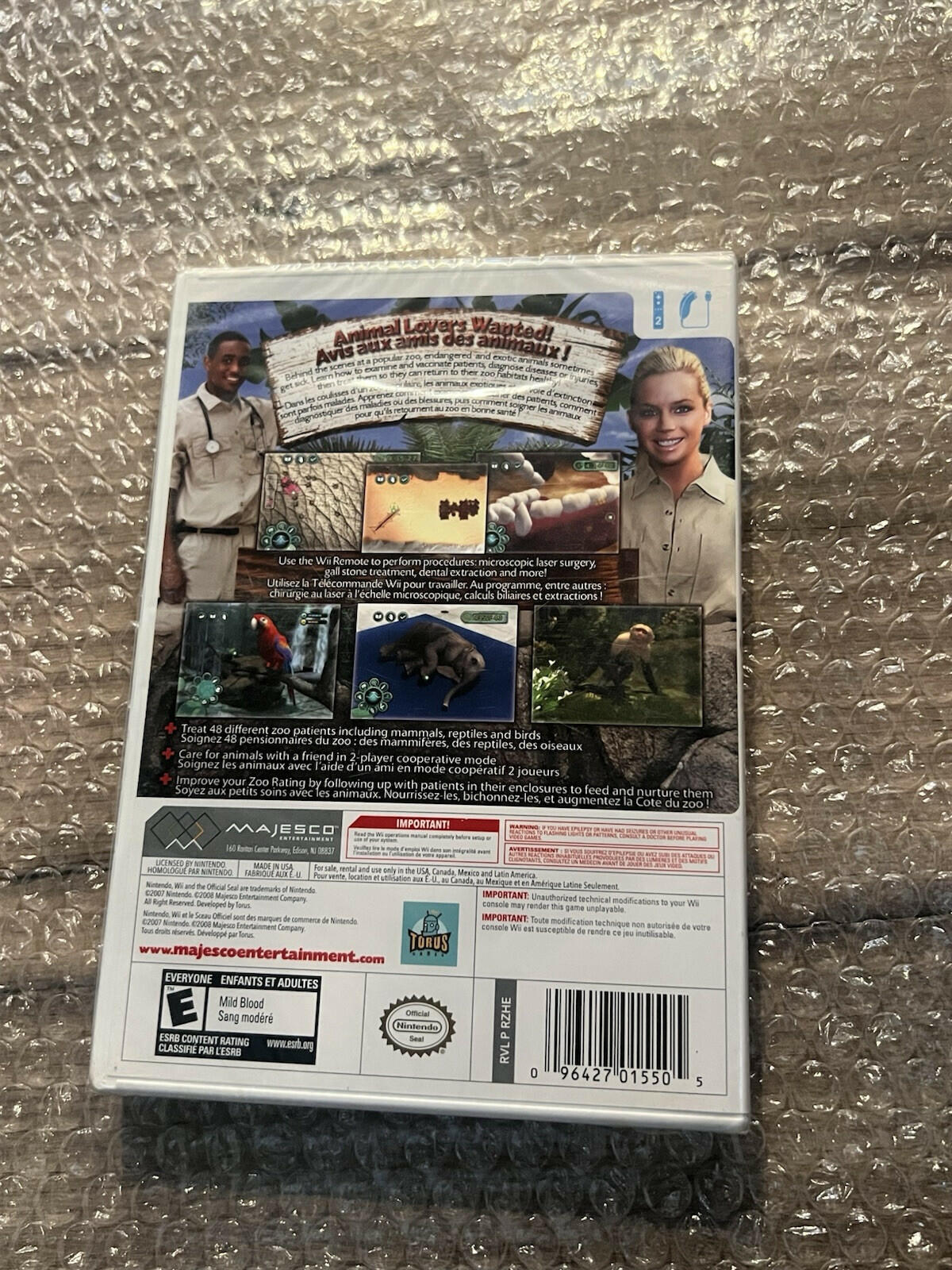 Zoo Hospital (Nintendo Wii, 2008) BRAND NEW SEALED