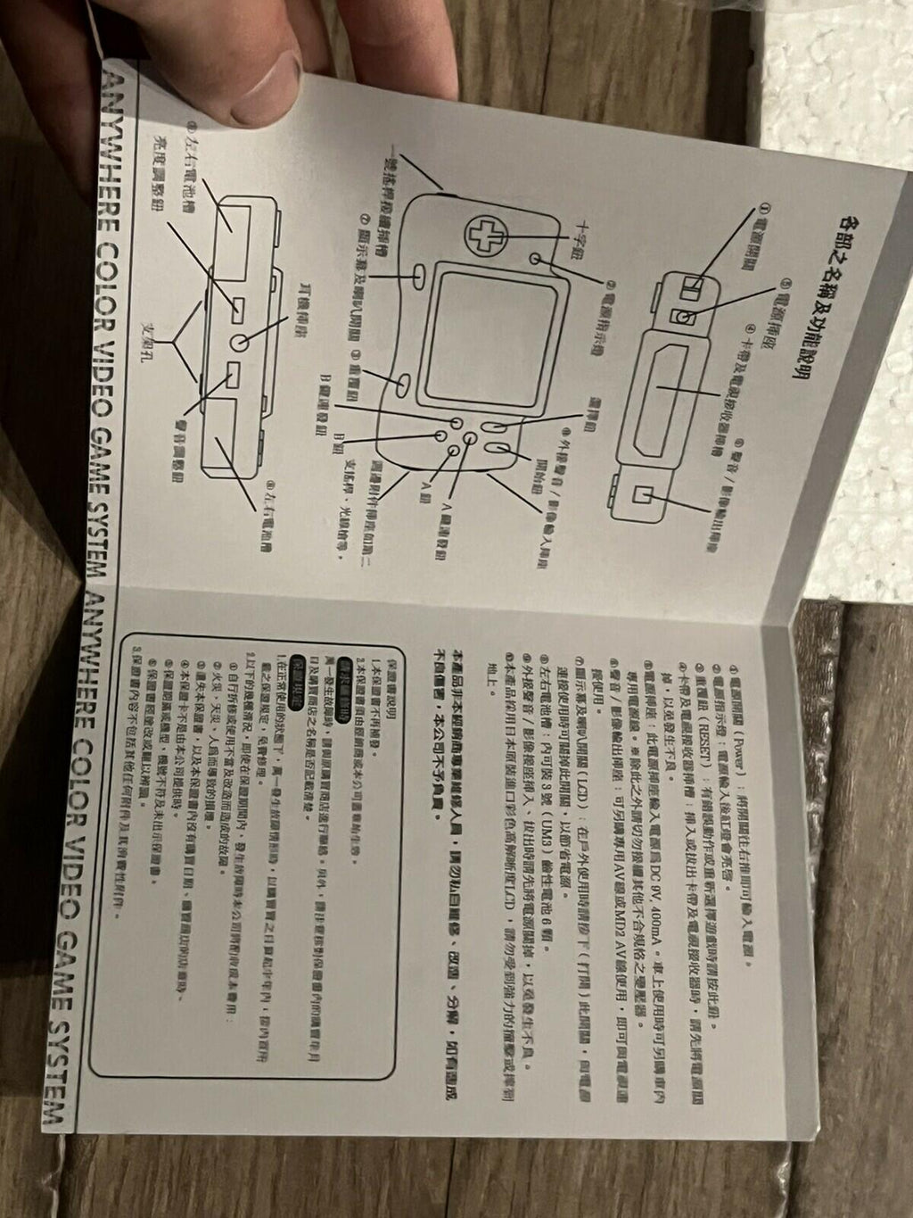 Game Axe Color Redant FC-868 Handheld NES Famiclone Console Nintendo CIB W/ BOX