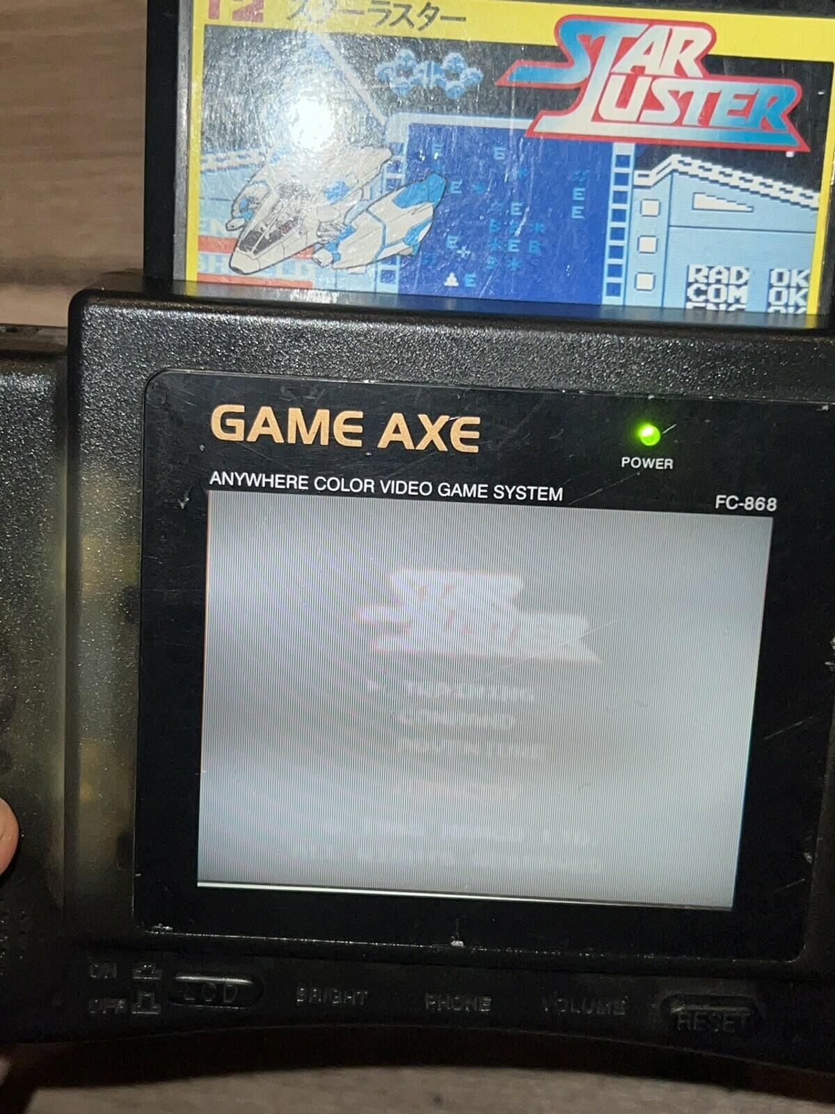 Game Axe Color Redant FC-868 Handheld NES Famiclone Console Nintendo CIB W/ BOX