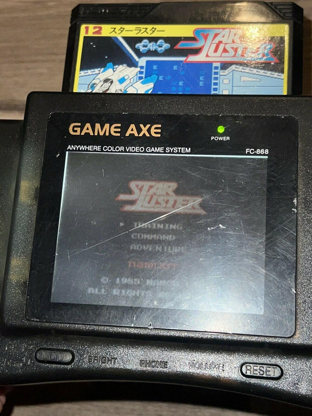 Game Axe Color Redant FC-868 Handheld NES Famiclone Console Nintendo CIB W/ BOX