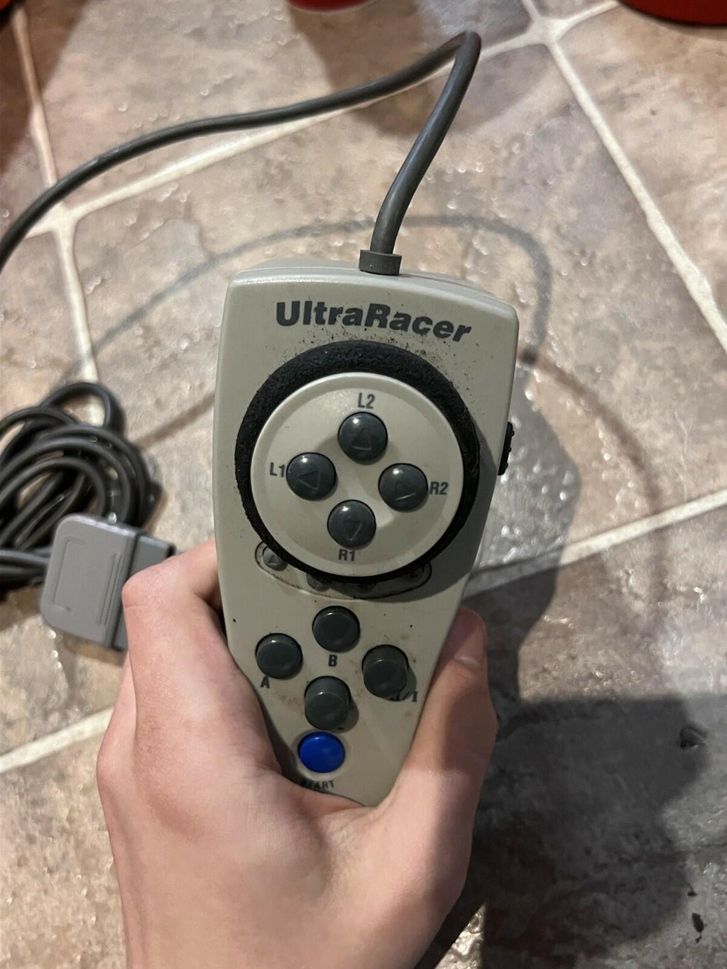 Ultra Racer PlayStation Ultra Racing Steering Wheel Controller Video