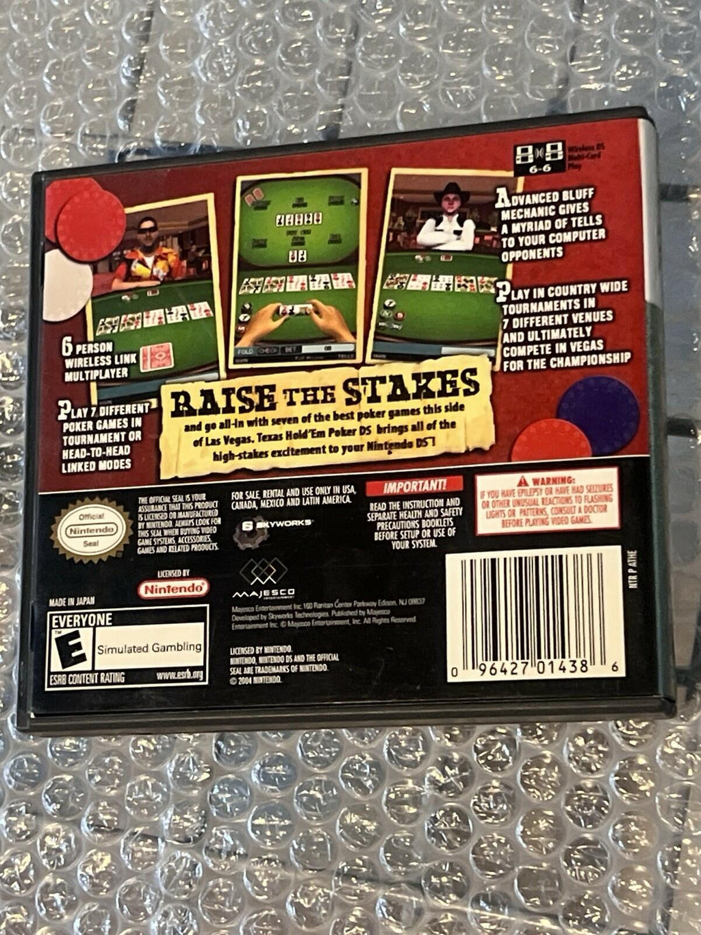 Texas Hold'em Poker (Nintendo DS, 2005) CIB