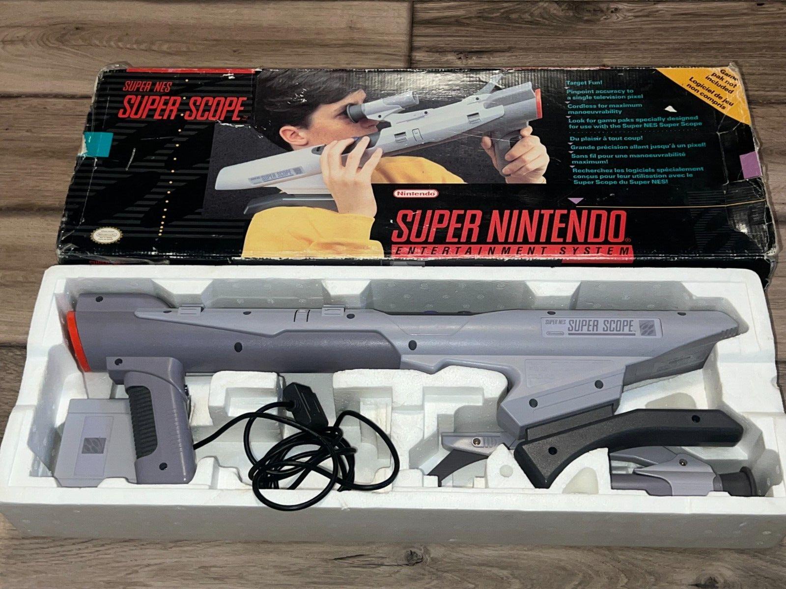 Super Nintendo SNES Super Scope Light Gun CIB WITH BOX NO GAME