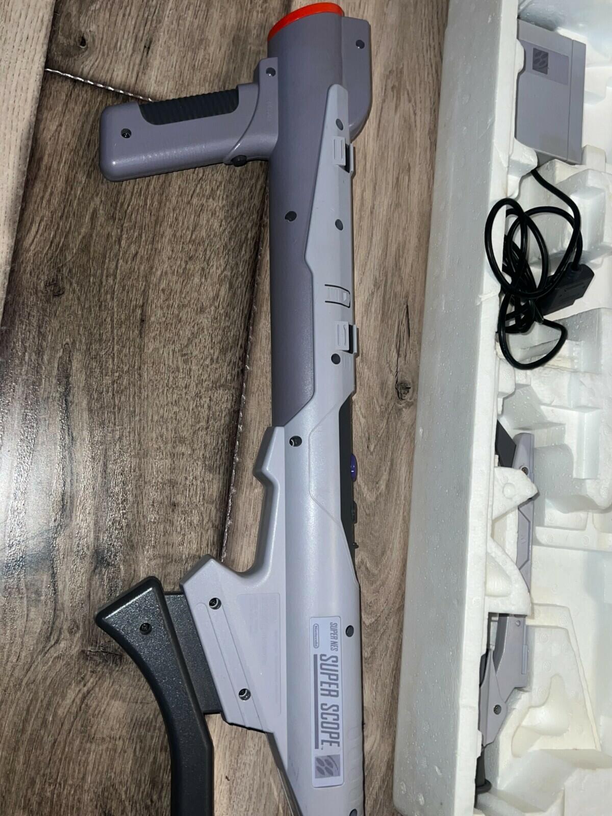 Super Nintendo SNES Super Scope Light Gun CIB WITH BOX NO GAME