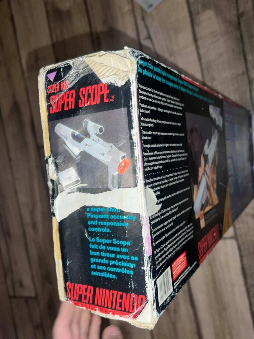 Super Nintendo SNES Super Scope Light Gun CIB WITH BOX NO GAME