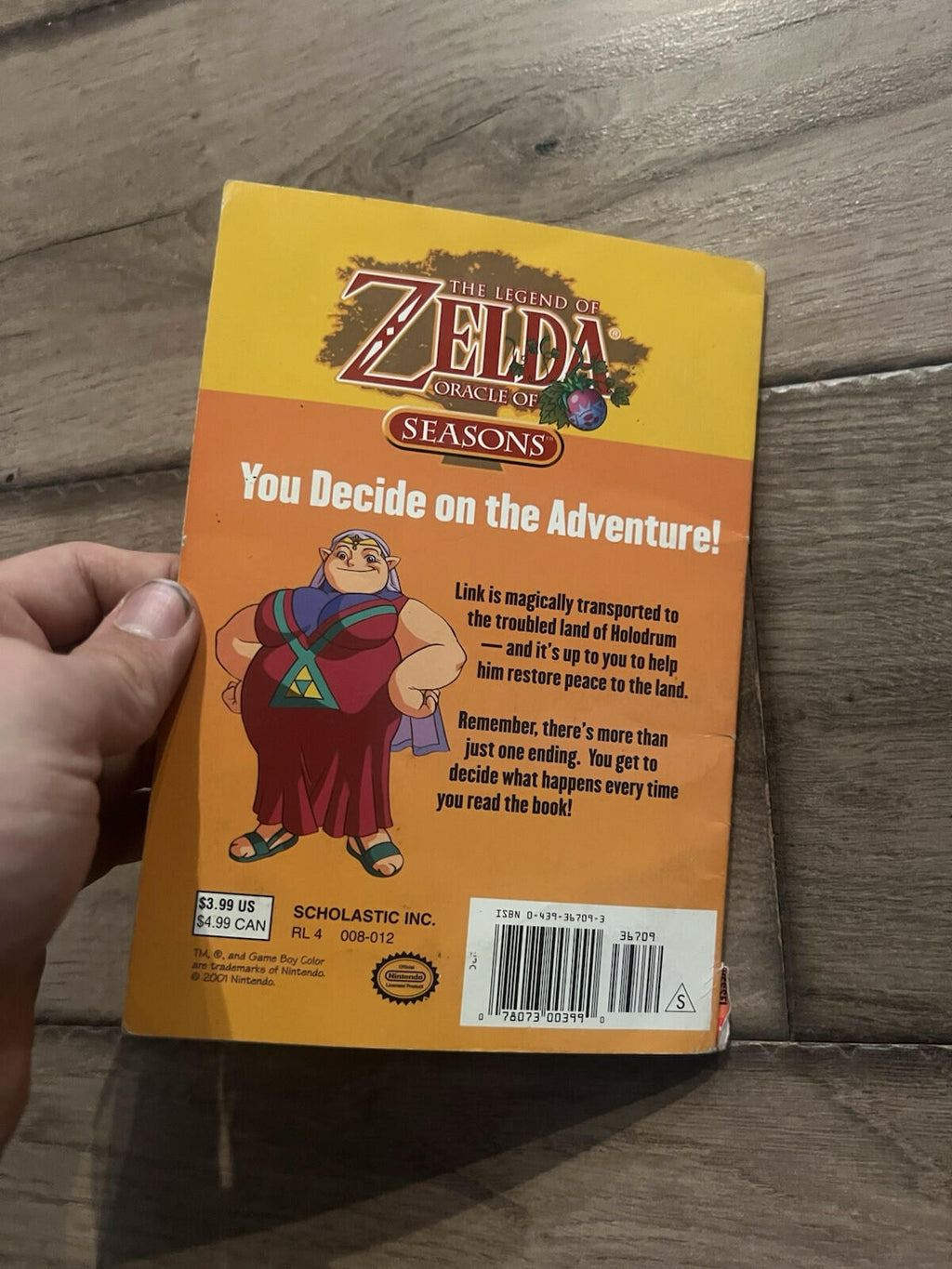 The Legend Of Zelda Oracle Of Seasons Gameboy Color Scholastic Book 2001