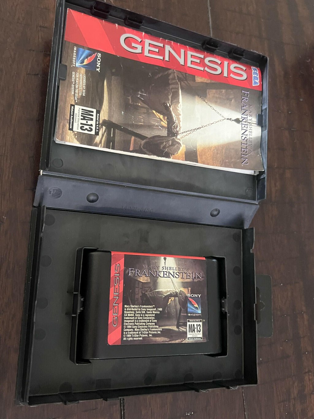 Mary Shelley's Frankenstein (Sega Genesis, 1994) CIB COMPLETE IN BOX