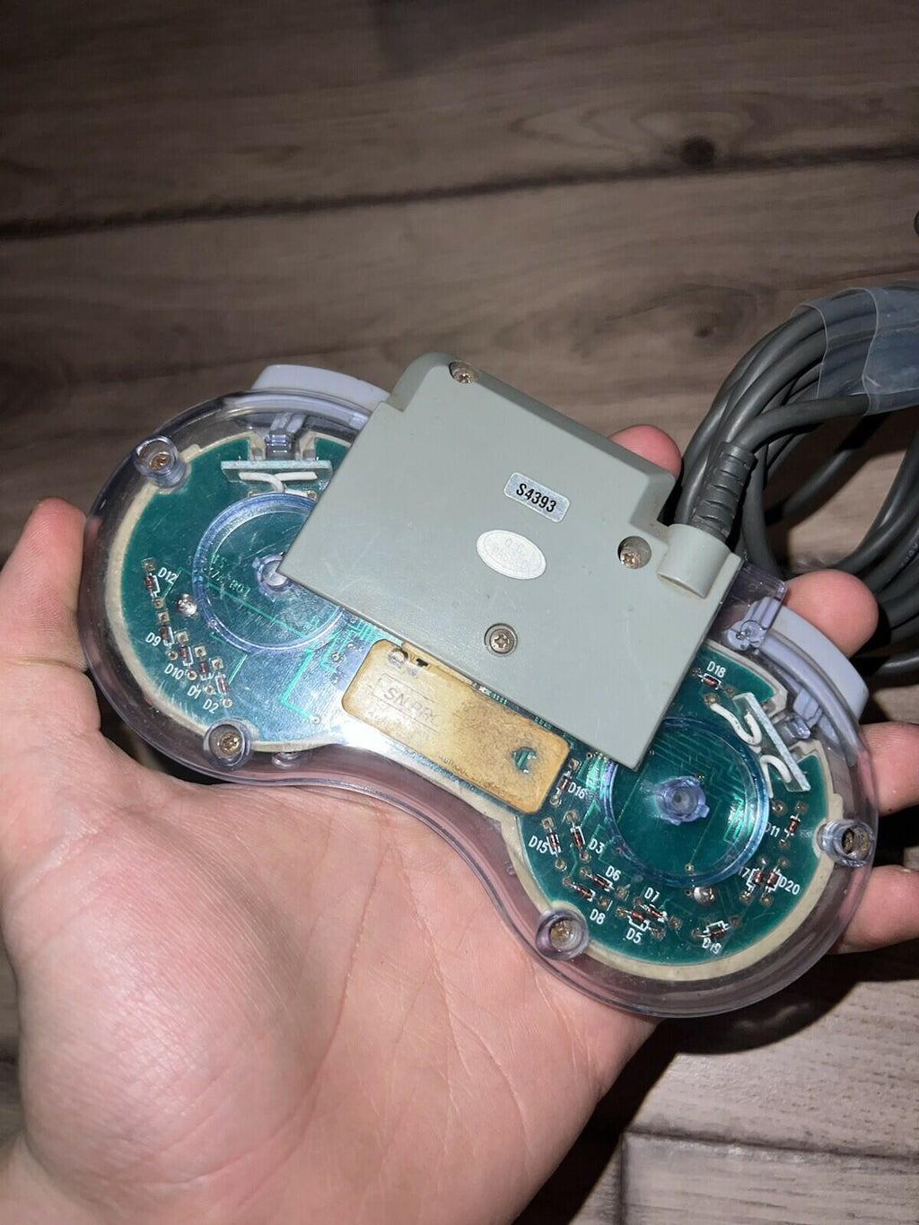 SNES Super Nintendo Gamepad Clear SN Programpad SV-337 Used Tested