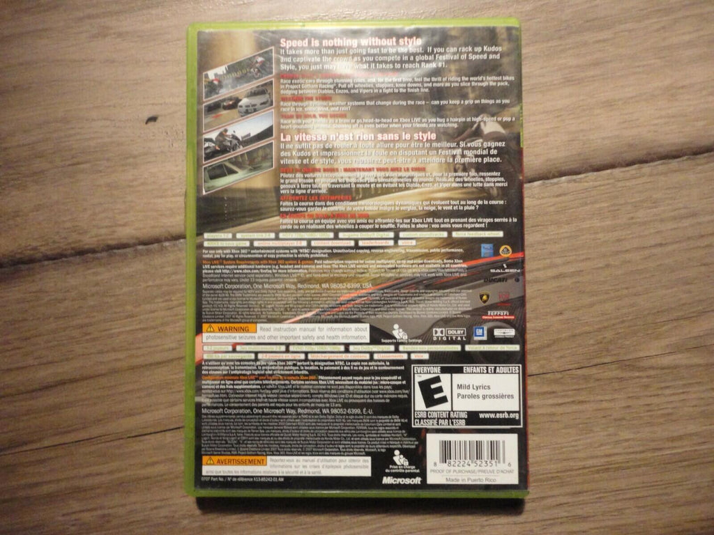 Project Gotham Racing 4 (Microsoft Xbox 360, 2007) CIB