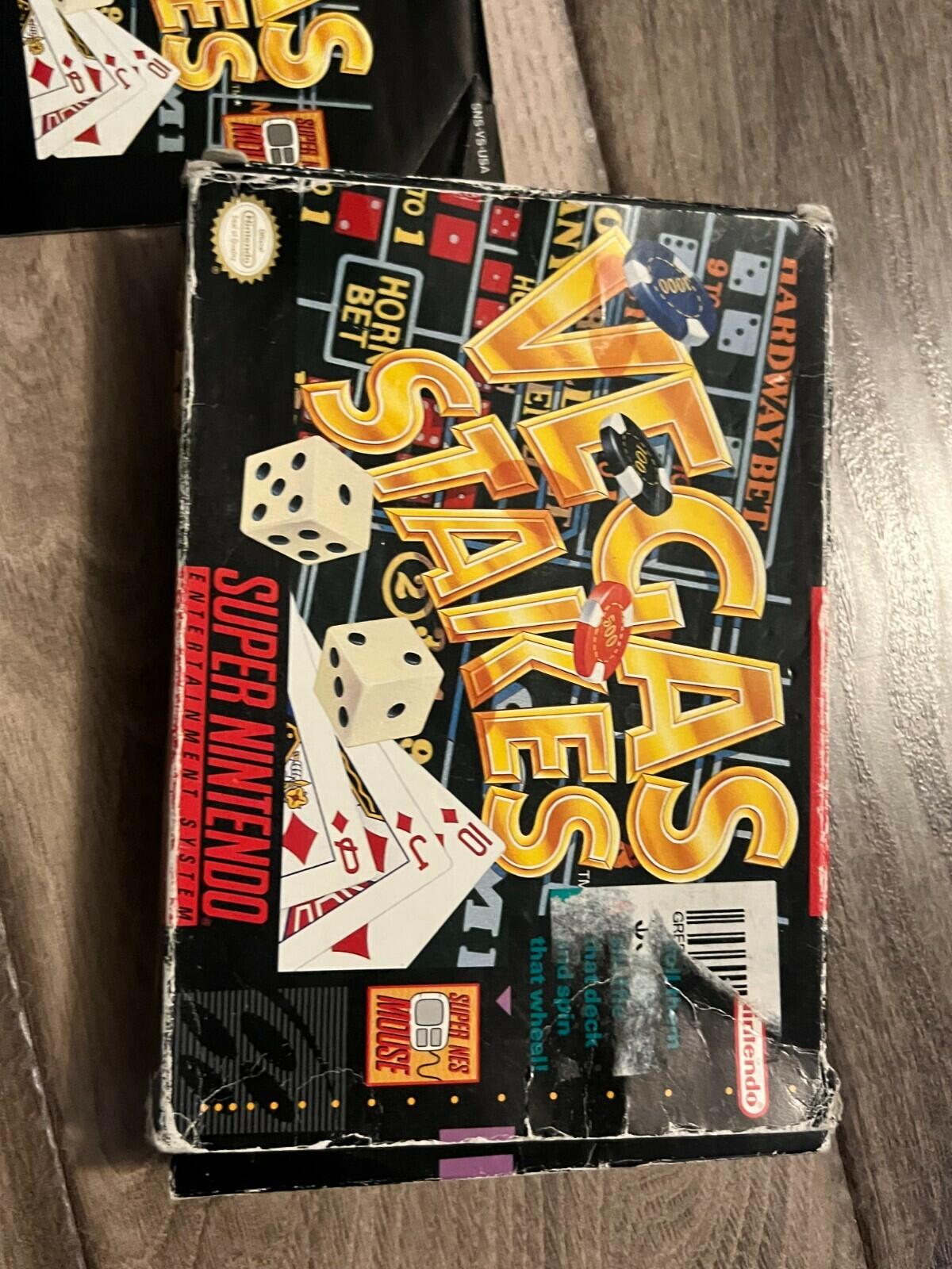 Vegas Stakes (Super Nintendo Entertainment System, 1993) CIB WITH MANUAL