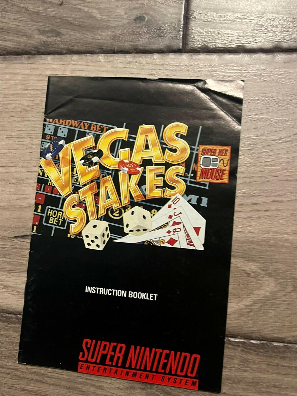 Vegas Stakes (Super Nintendo Entertainment System, 1993) CIB WITH MANUAL