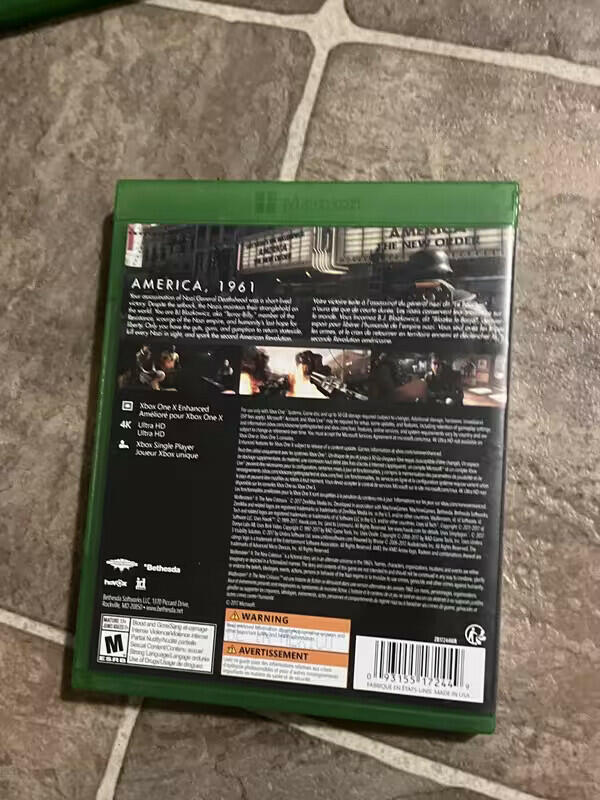 Wolfenstein II: The New Colossus (Microsoft Xbox One, 2017) CIB