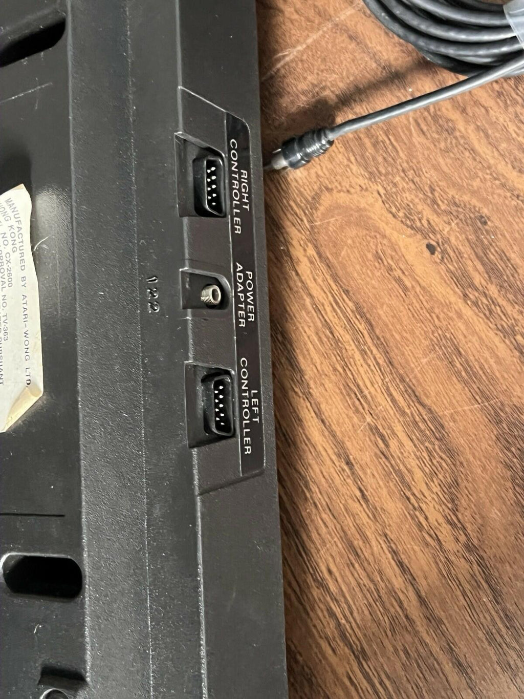 Atari 2600 System Light Sixer With Power Supply And Controller