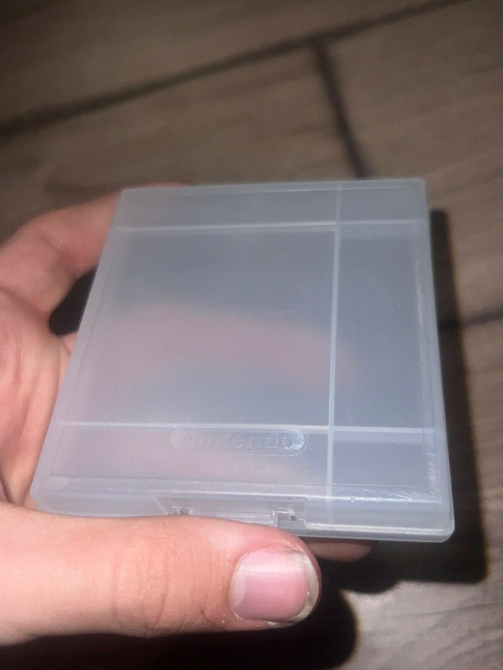 Nintendo Game Boy OEM Clear Cartridge Case Holder Only LARGE TYPE