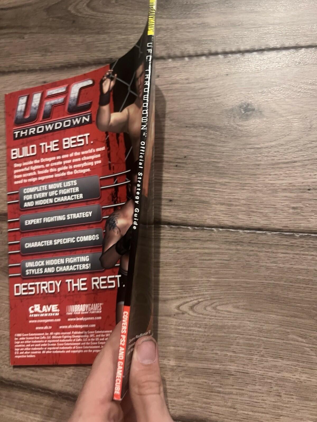 UFC: Throwdown Official Strategy Guide BradyGames Cube Playstation 2