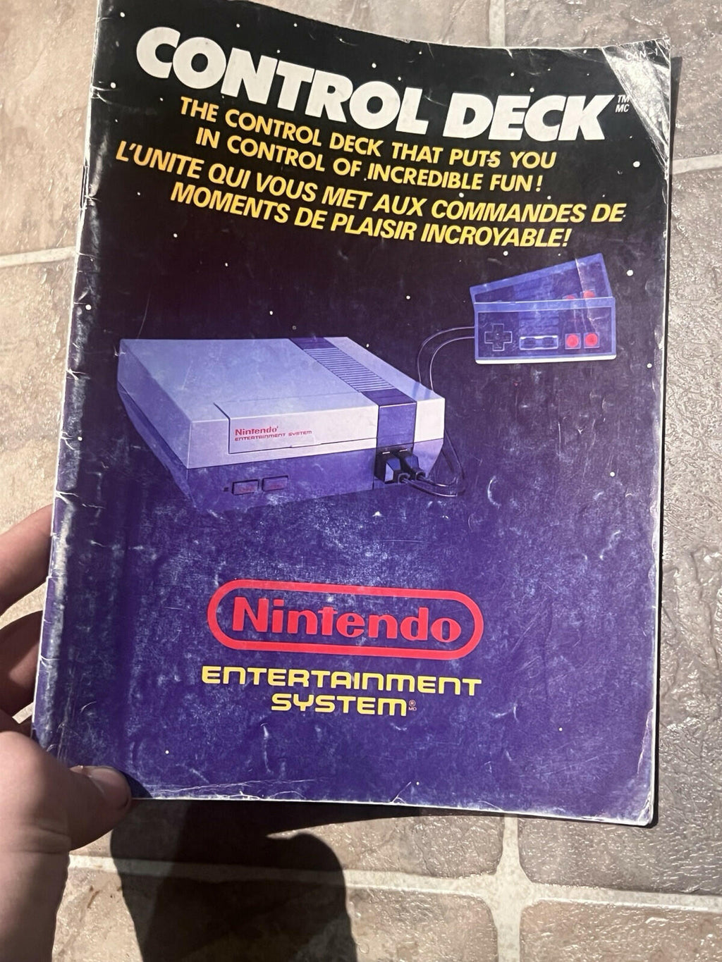 Nintendo NES Control Deck Instruction Booklet Manual Only BILINGUAL Can-1