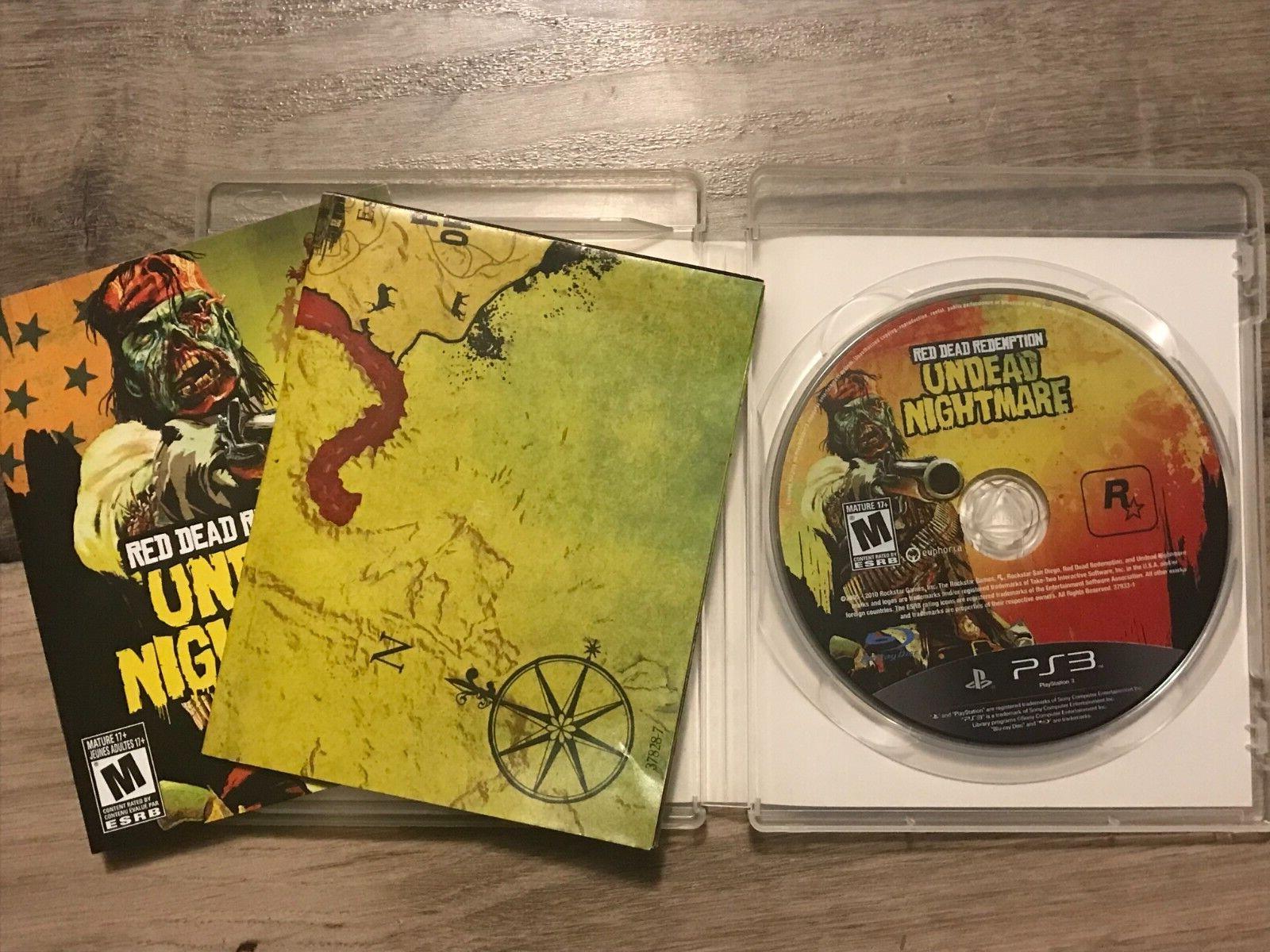 Red Dead Redemption: Undead Nightmare (Sony PlayStation 3, 2010) CIB + MAP