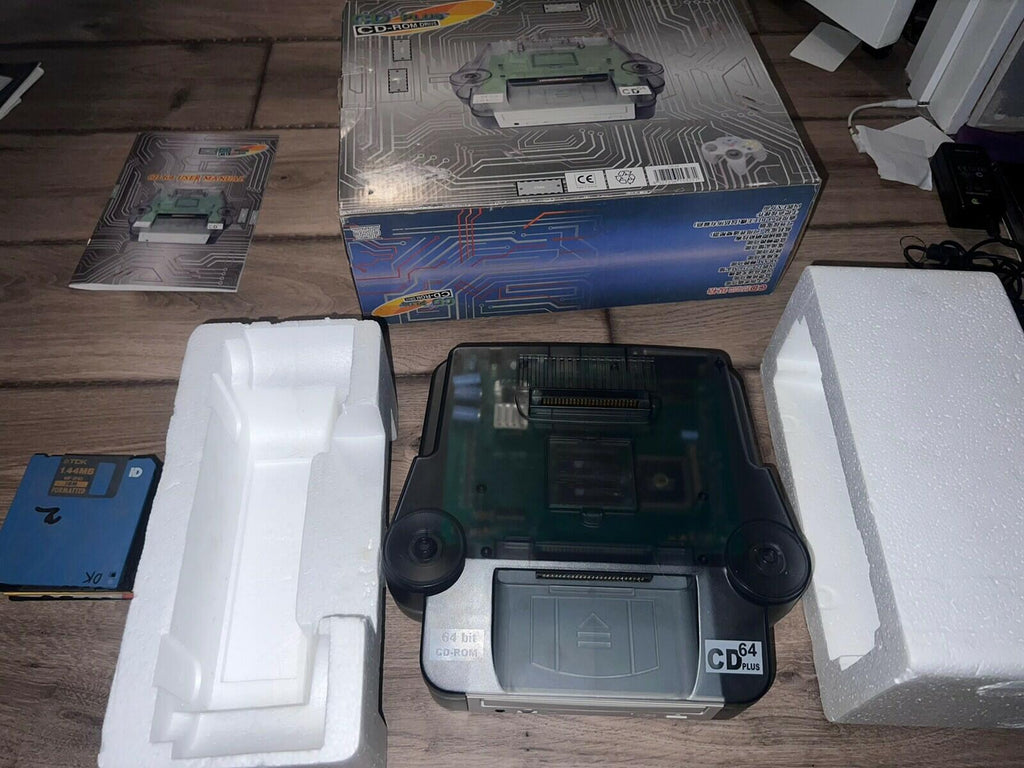 CD64 Plus Cd Rom Drive Nintendo 64 N64 CIB LIKE NEW CONDITION
