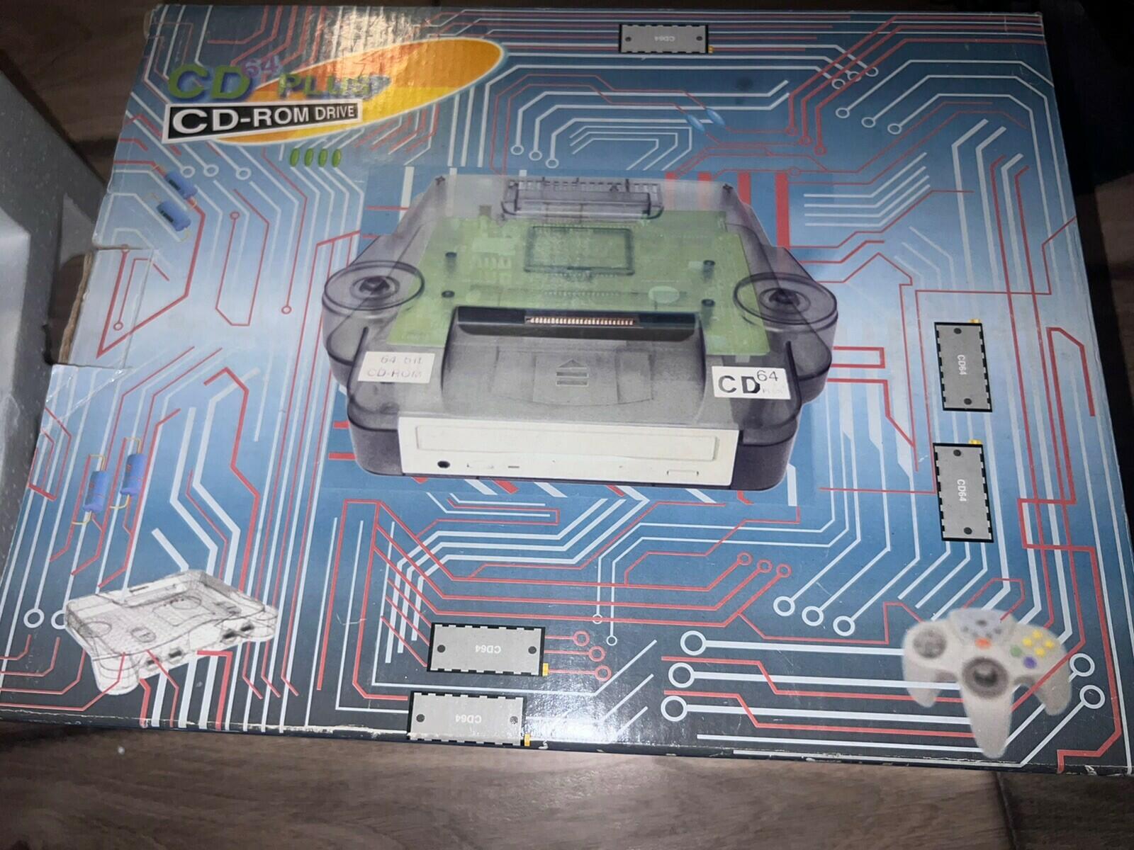 CD64 Plus Cd Rom Drive Nintendo 64 N64 CIB LIKE NEW CONDITION