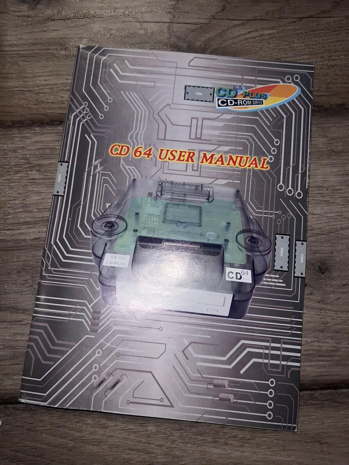 CD64 Plus Cd Rom Drive Nintendo 64 N64 CIB LIKE NEW CONDITION