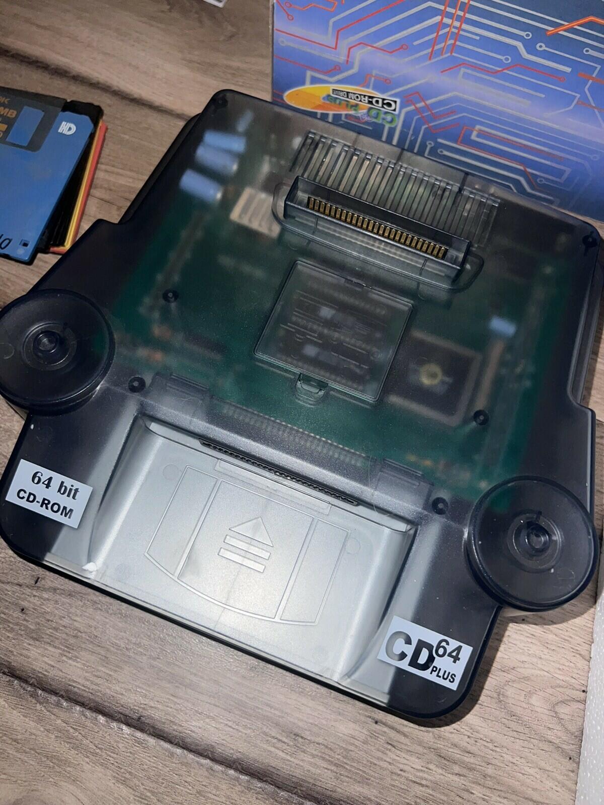 CD64 Plus Cd Rom Drive Nintendo 64 N64 CIB LIKE NEW CONDITION