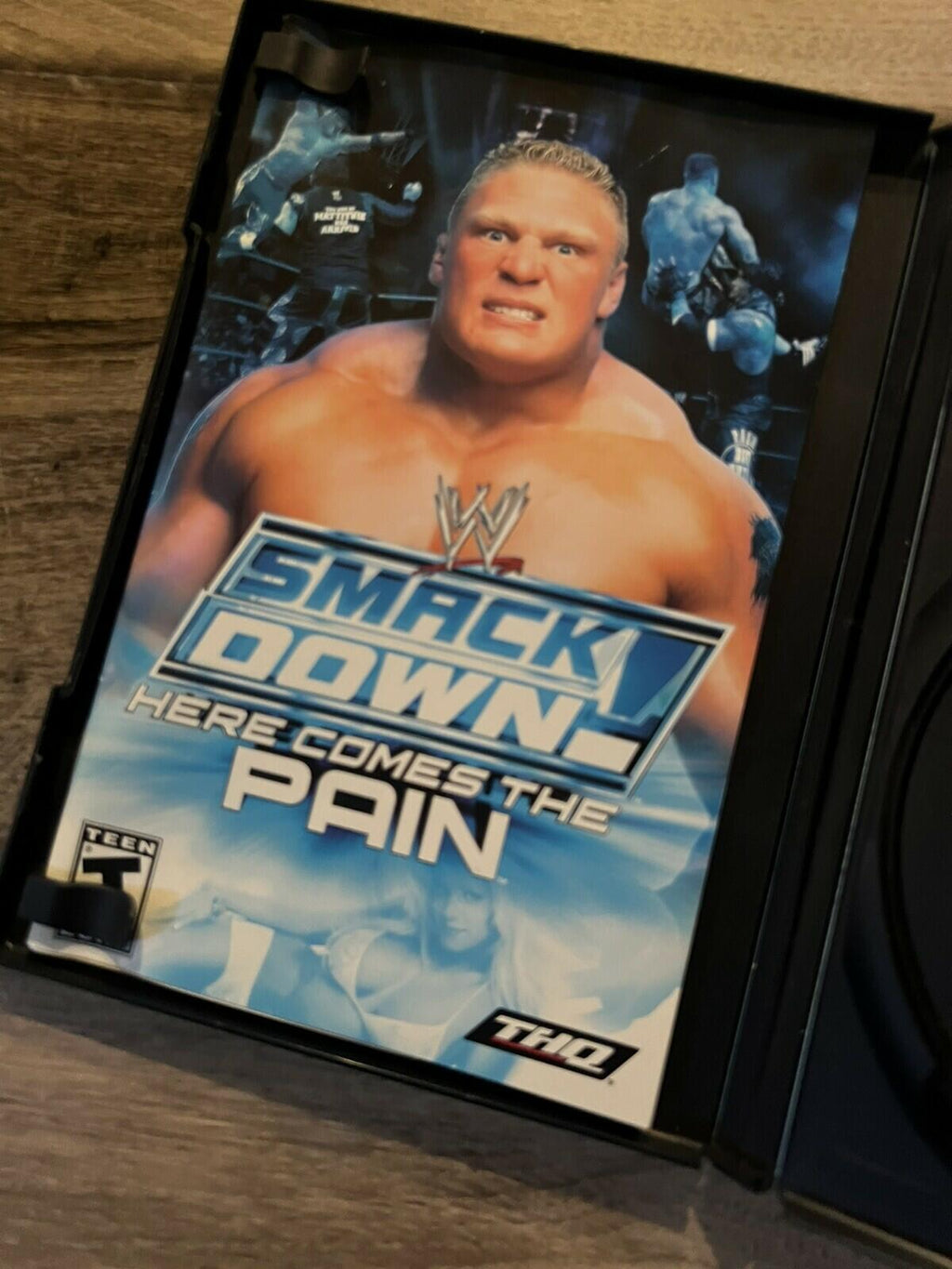 WWE SmackDown Here Comes the Pain (Sony PlayStation 2, 2003) CASE+MANUAL ONLY
