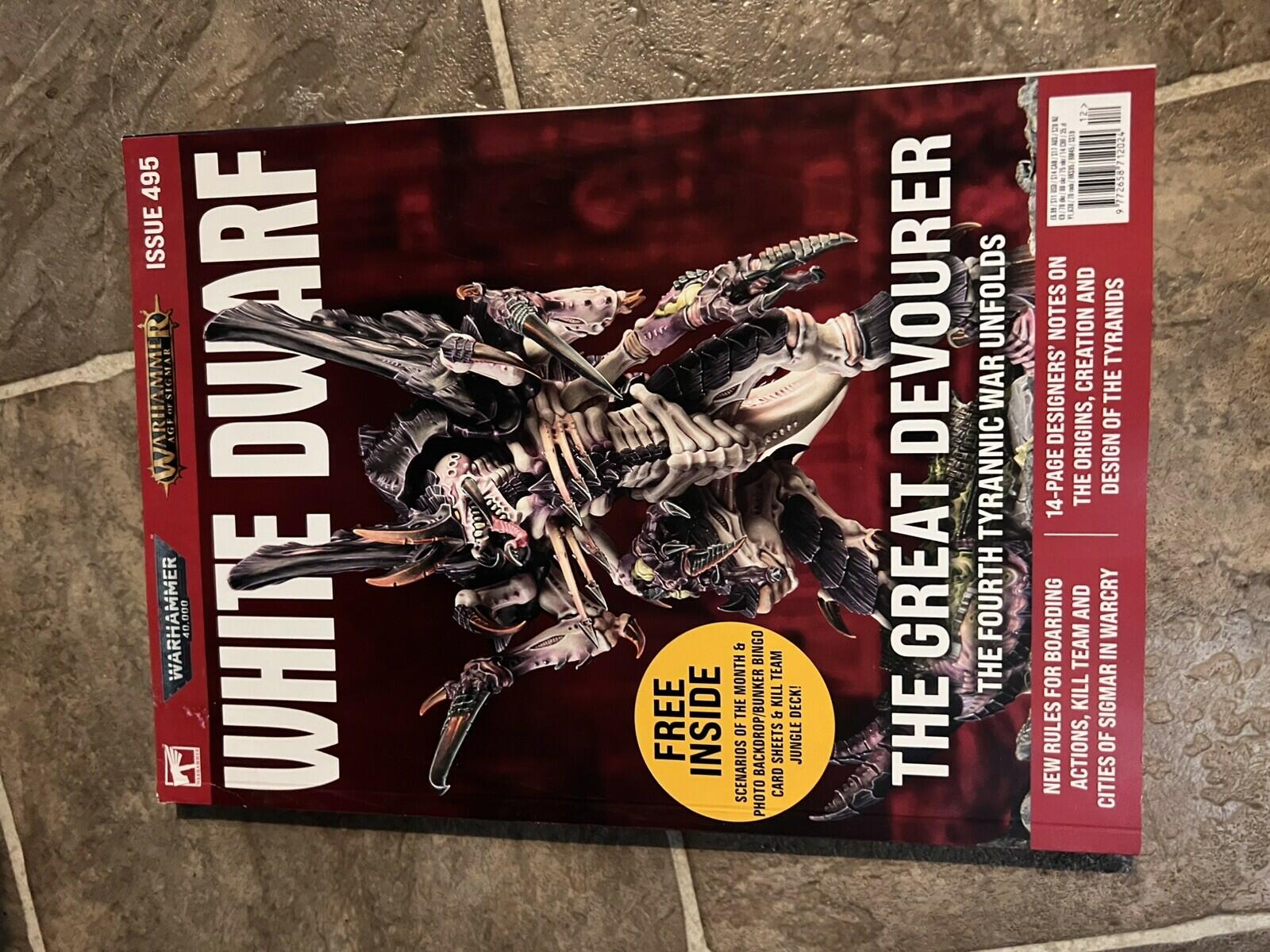 Warhammer White Dwarf Magazine 495 with Defence Nexus