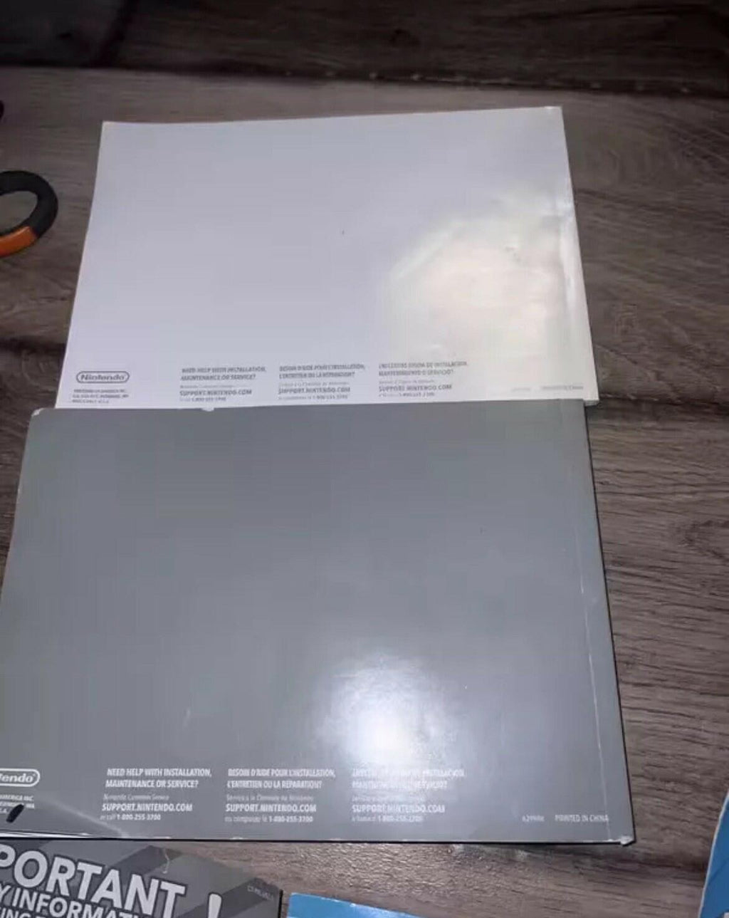 Instruction Manuals Nintendo Wii System Setup Console Operations Insert