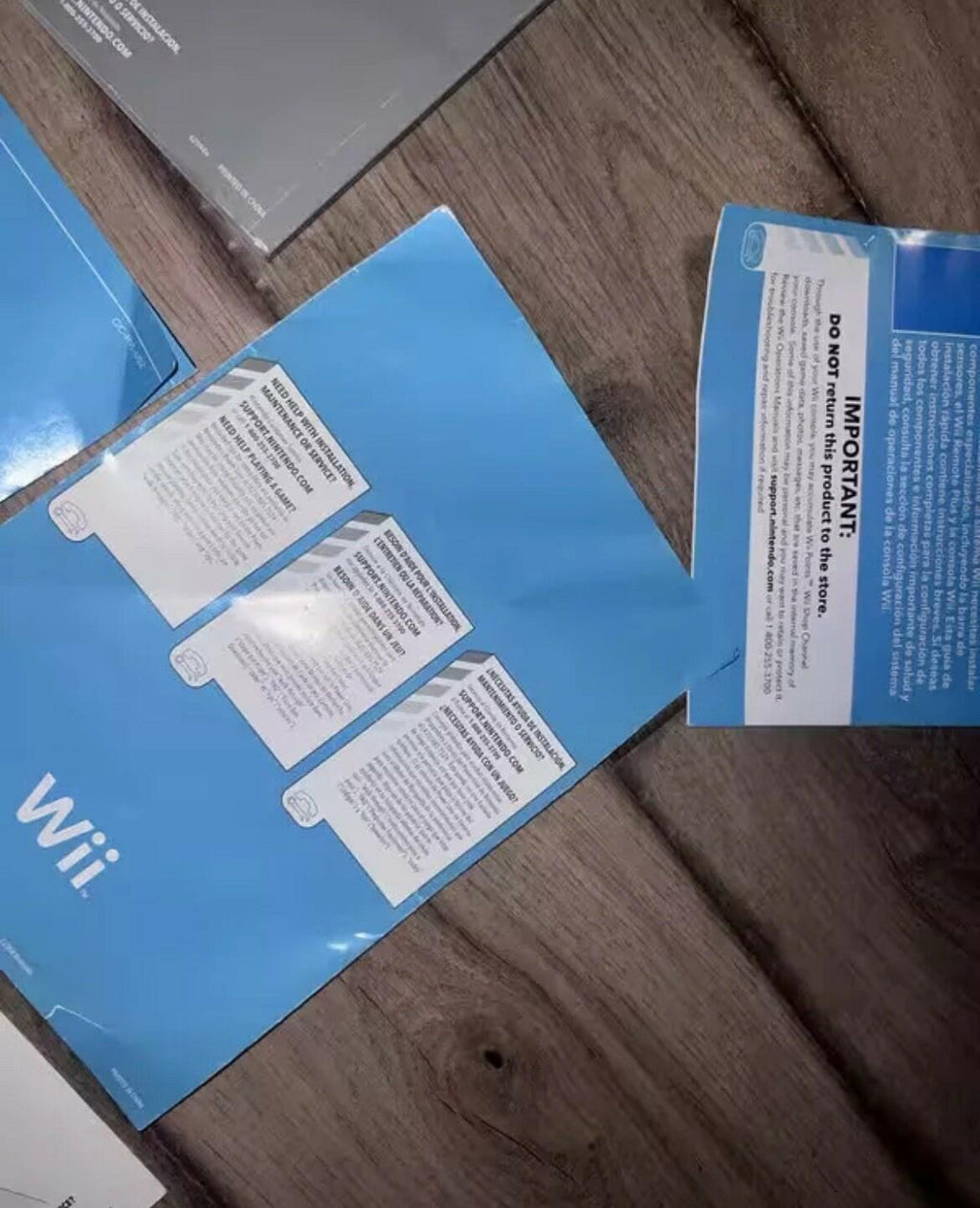 Instruction Manuals Nintendo Wii System Setup Console Operations Insert