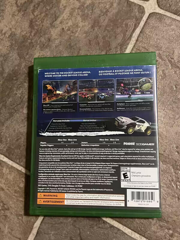 Rocket League [Collector's Edition] (Microsoft Xbox One, 2016) CIB
