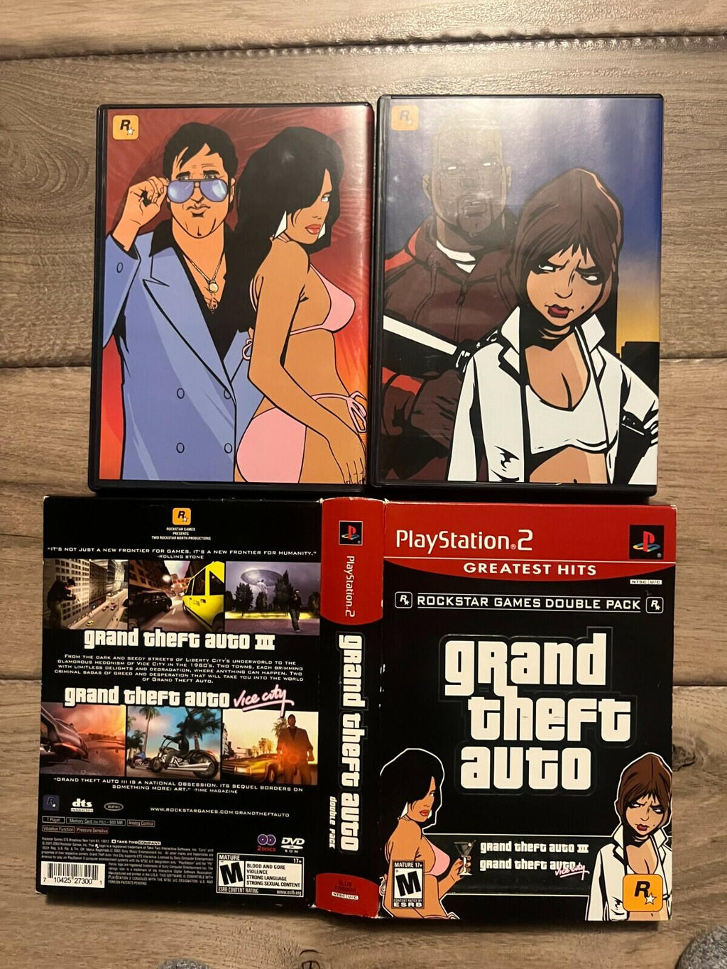 Grand Theft Auto: Double Pack - Greatest Hits (Sony PlayStation 2, 2003) CIB