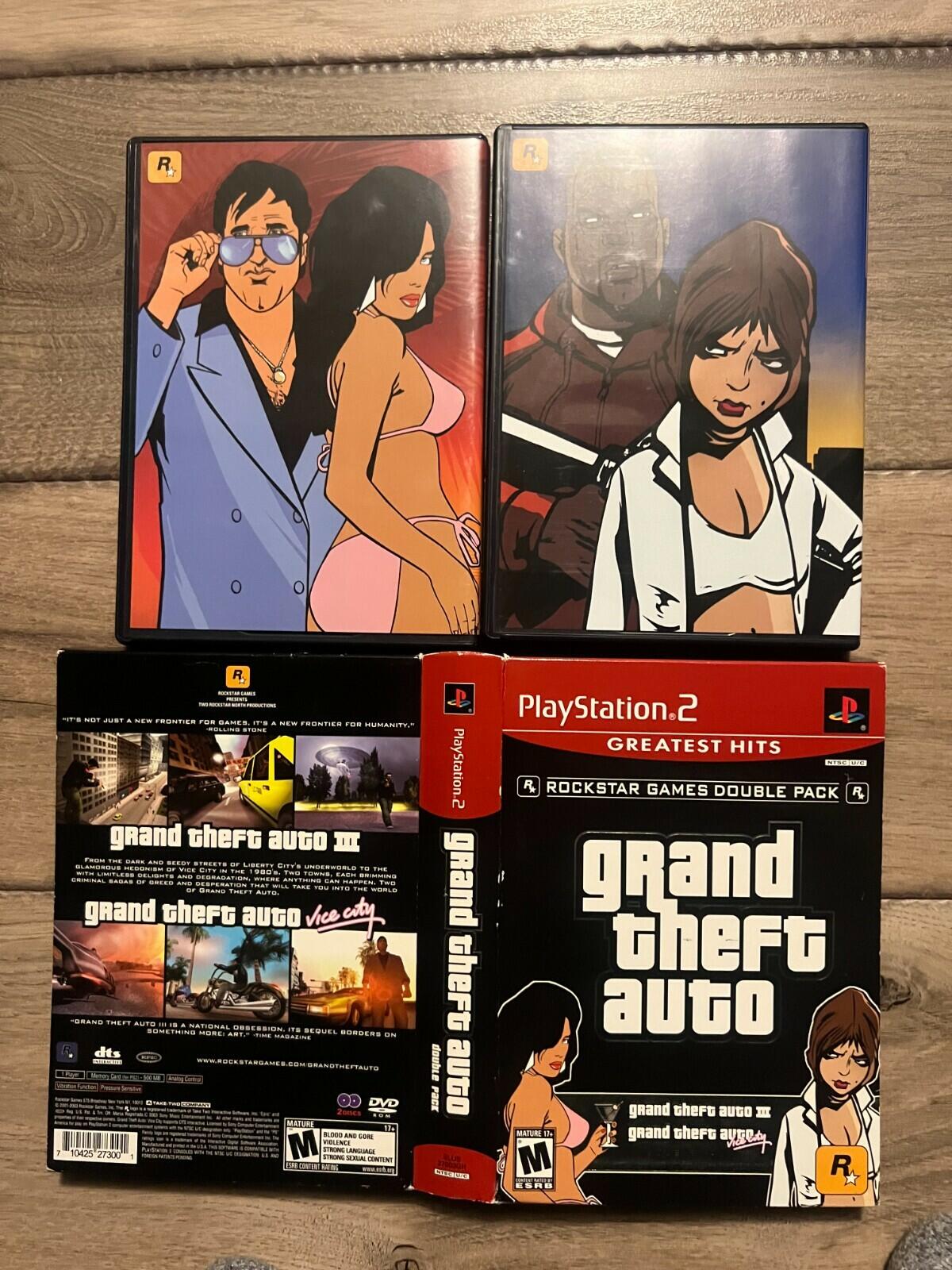 Grand Theft Auto: Double Pack - Greatest Hits (Sony PlayStation 2, 2003) CIB