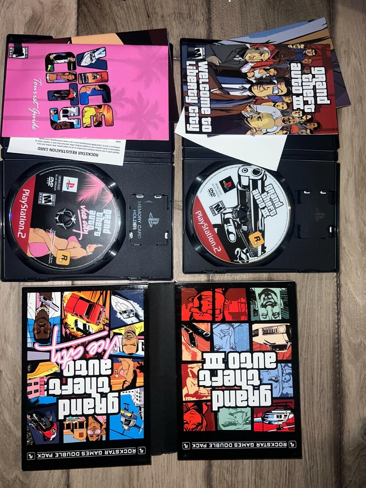 Grand Theft Auto: Double Pack - Greatest Hits (Sony PlayStation 2, 2003) CIB