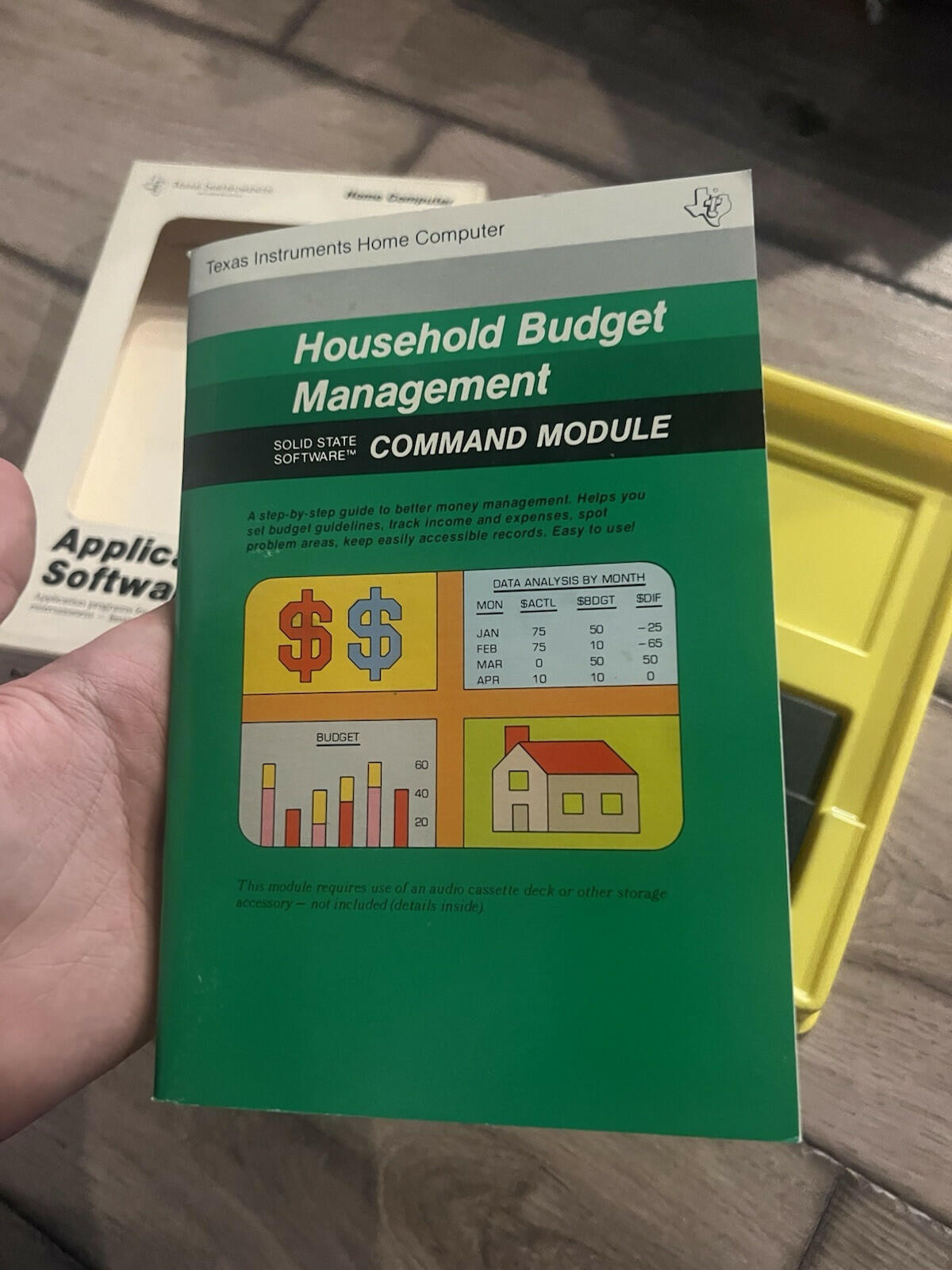 Household Budget Management (TI-99/4a Texas Instruments Home Computer, 1982) CIB