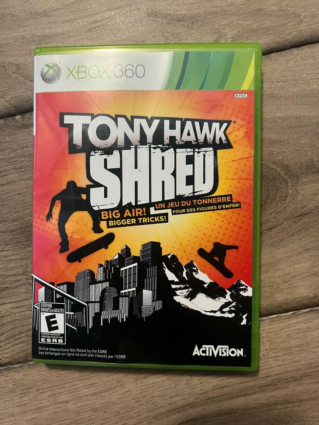 Tony Hawk Shred Skateboard Controller Xbox 360 With Maple Leaf BOARD+GAME ONLY