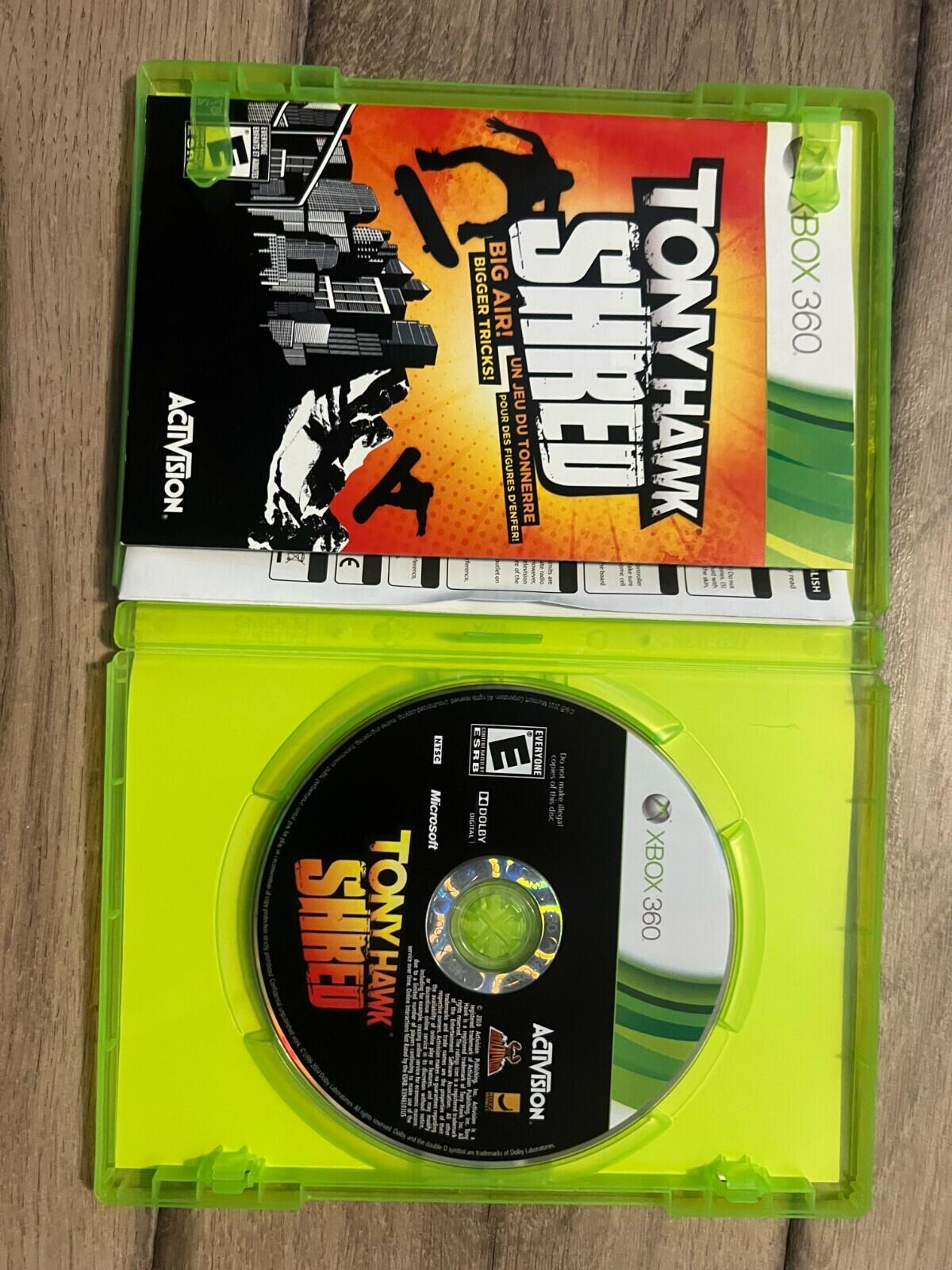 Tony Hawk Shred Skateboard Controller Xbox 360 With Maple Leaf BOARD+GAME ONLY