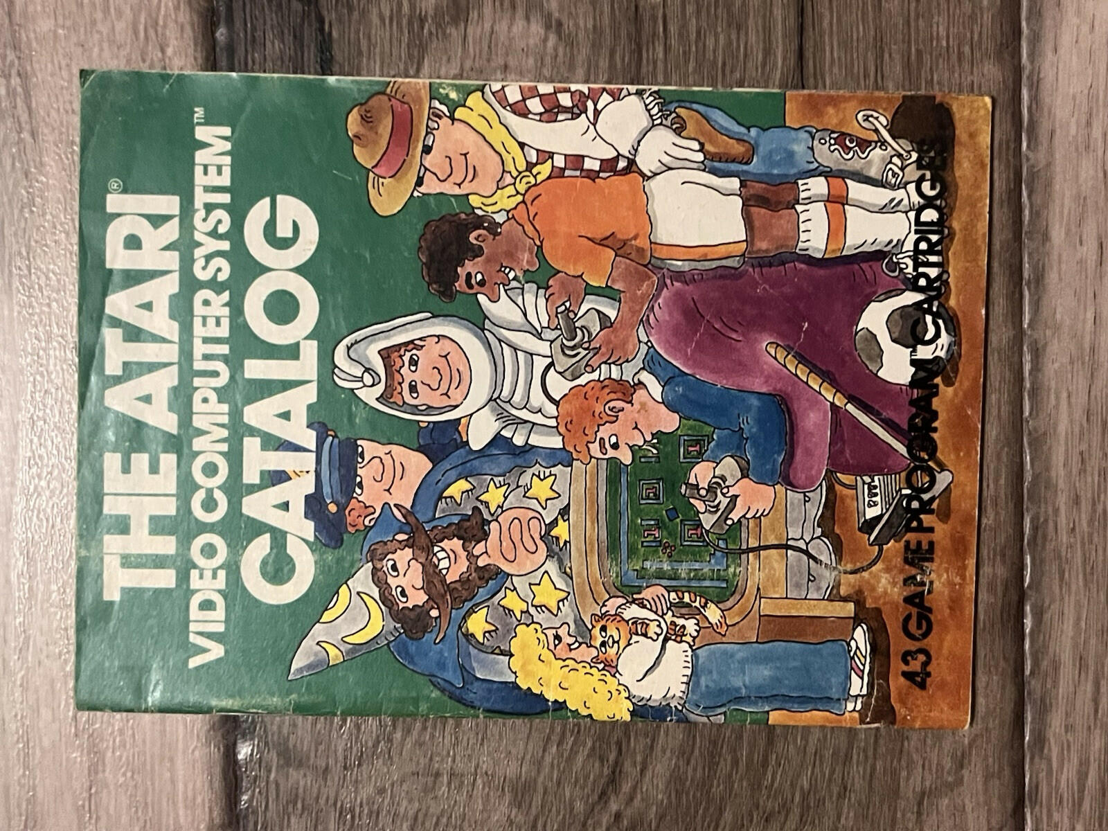 The Atari Video Computer System Catalog 43 Game Program Cartridges 1981 Green