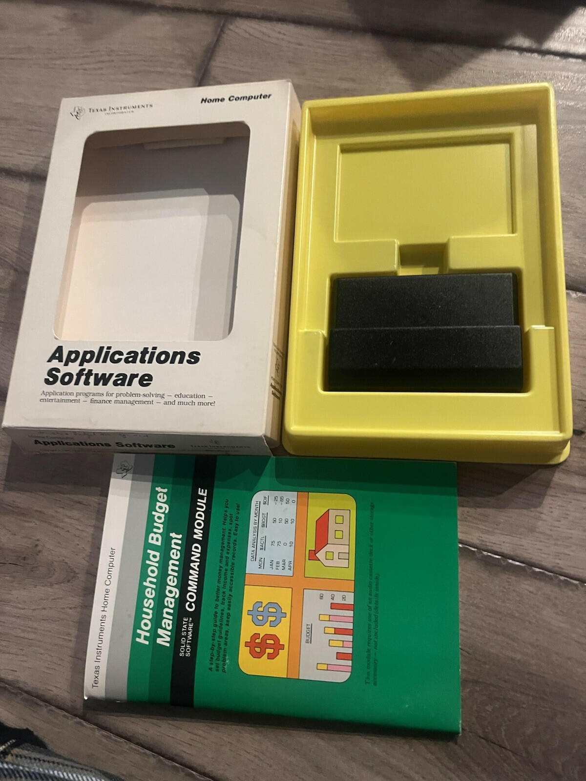 Household Budget Management (TI-99/4a Texas Instruments Home Computer, 1982) CIB