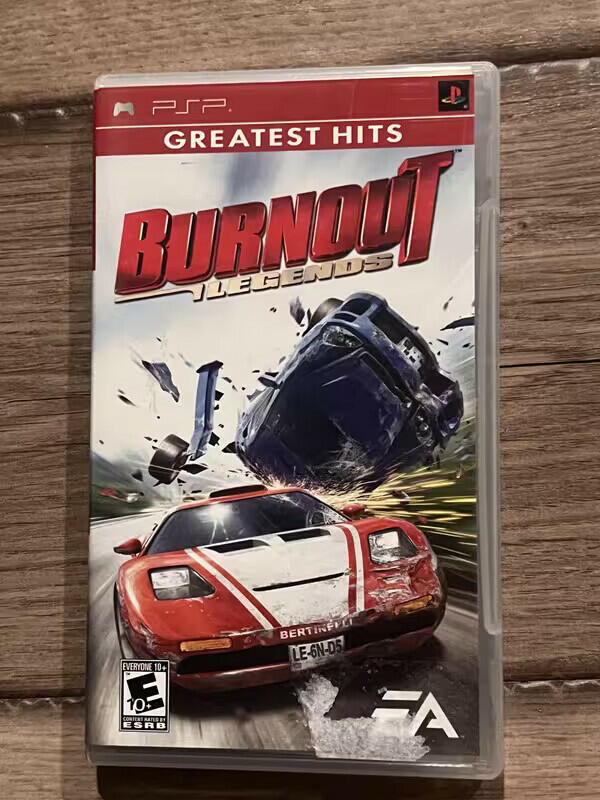 Burnout Legends: Greatest Hits (Sony PSP Playstation Portable, 2005) CIB