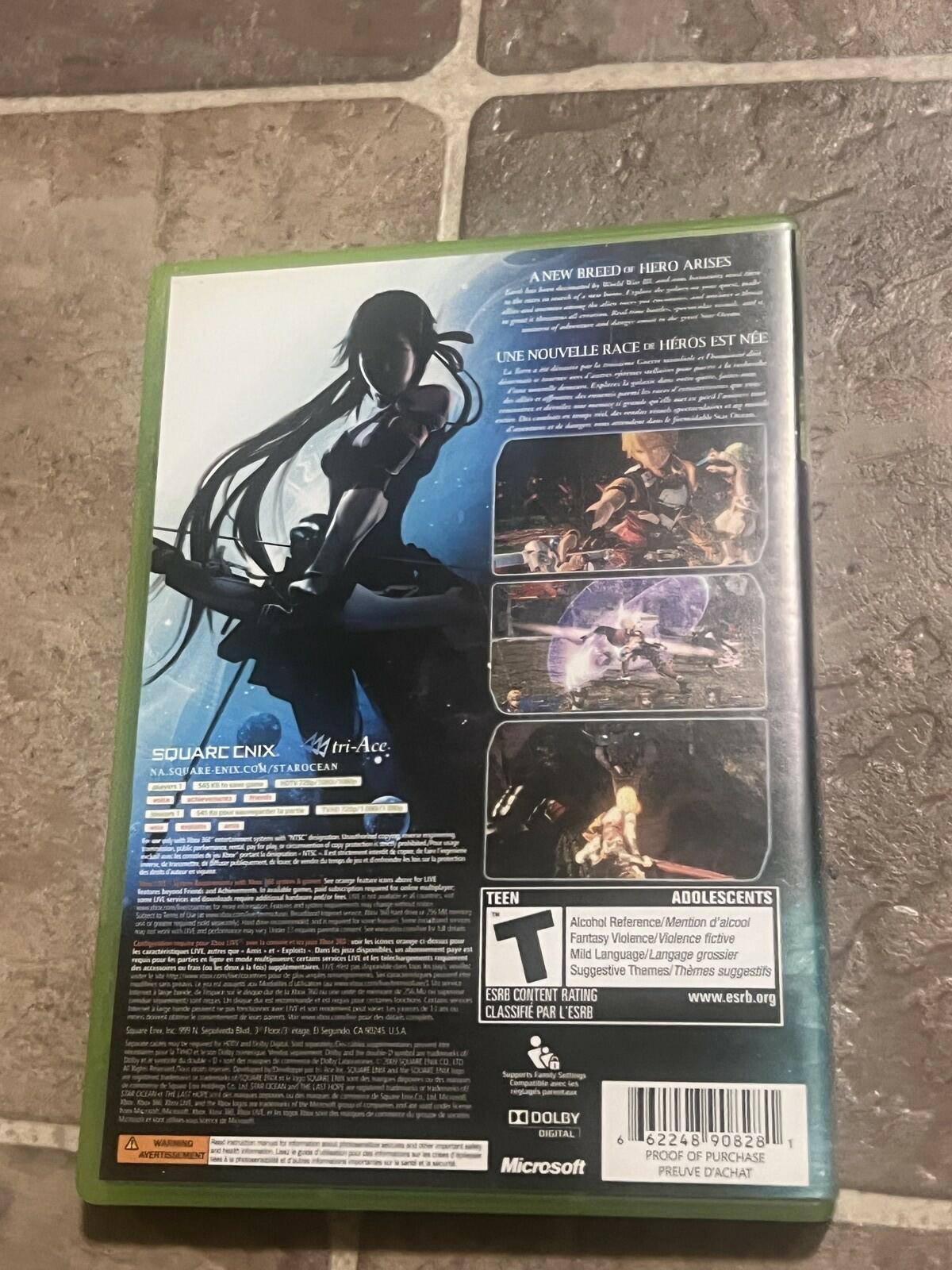 Star Ocean: The Last Hope (Microsoft Xbox 360, 2009) CIB COMPLETE