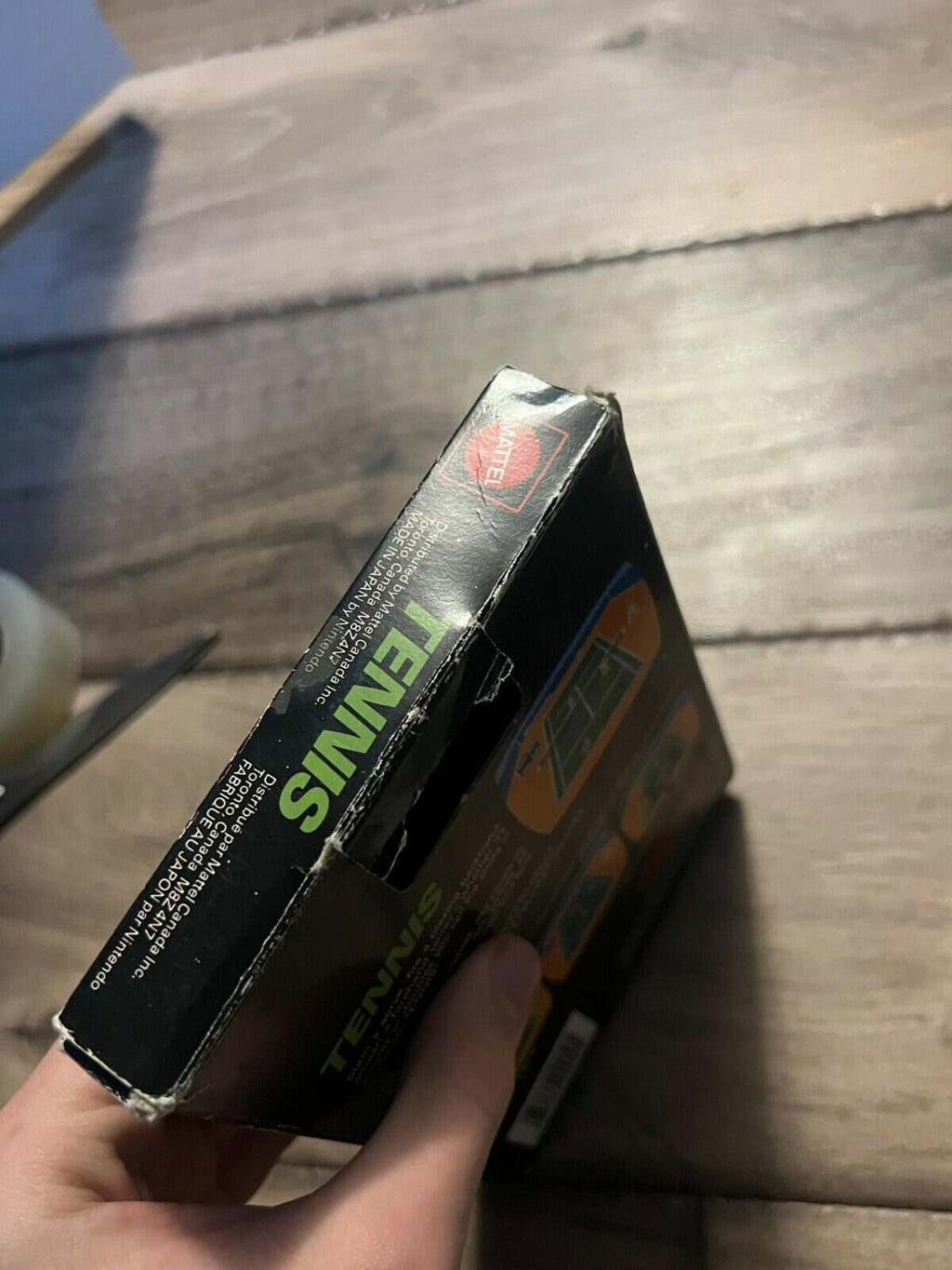 Tennis (Nintendo Entertainment System, 1985) CIB DAMAGED MANUAL THREE SCREW