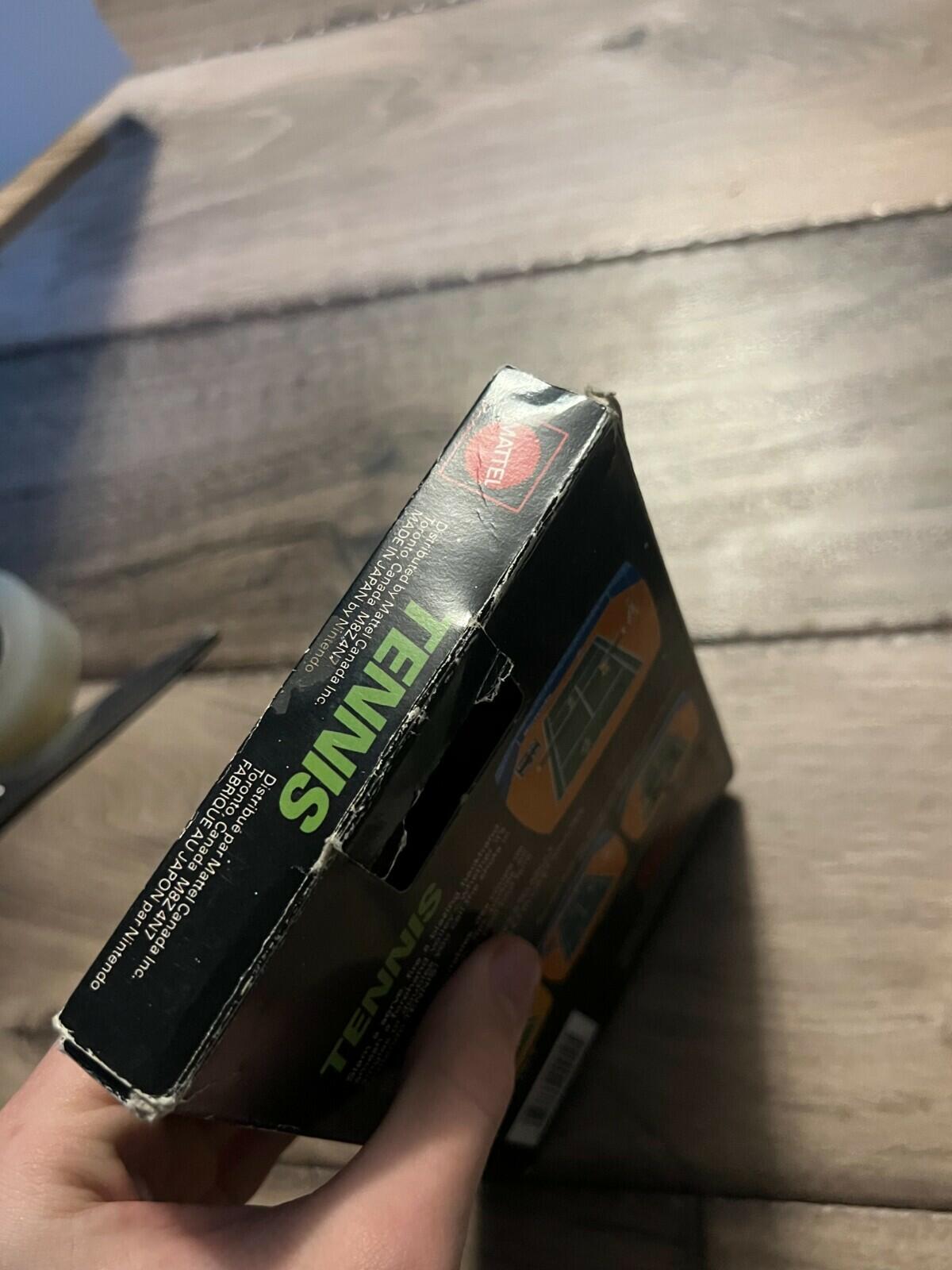 Tennis (Nintendo Entertainment System, 1985) CIB DAMAGED MANUAL THREE SCREW