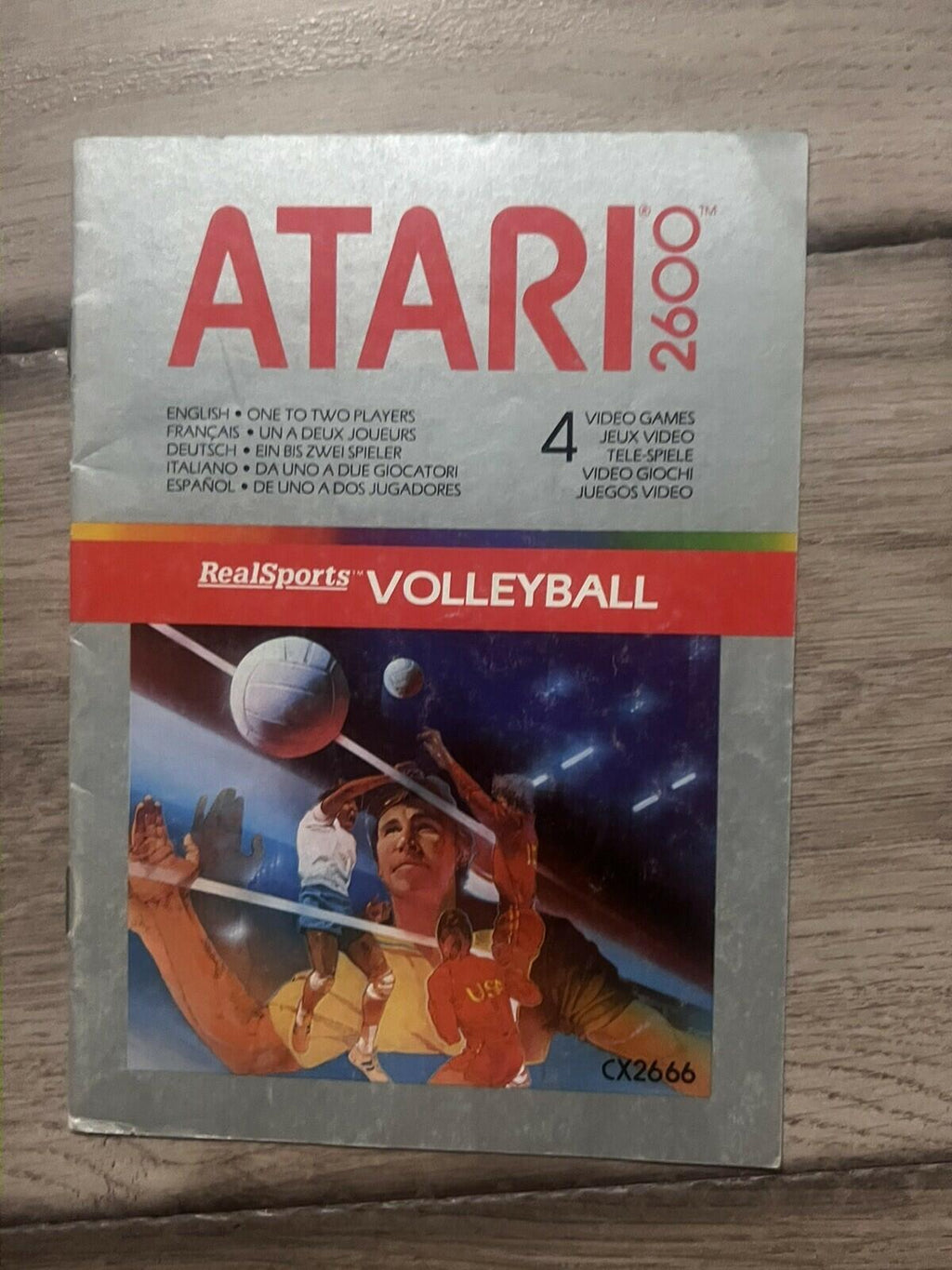 RealSports Volleyball (Atari 2600, 1982) MANUAL ONLY