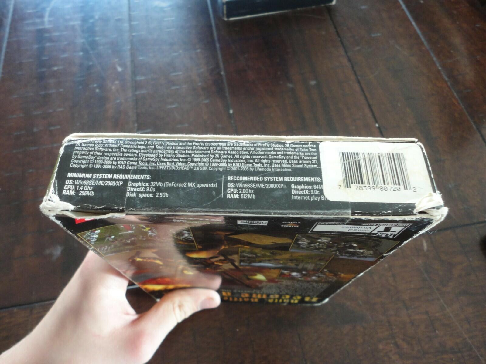 Stronghold 2 (PC, 2005) BRAND NEW BOX DAMAGE