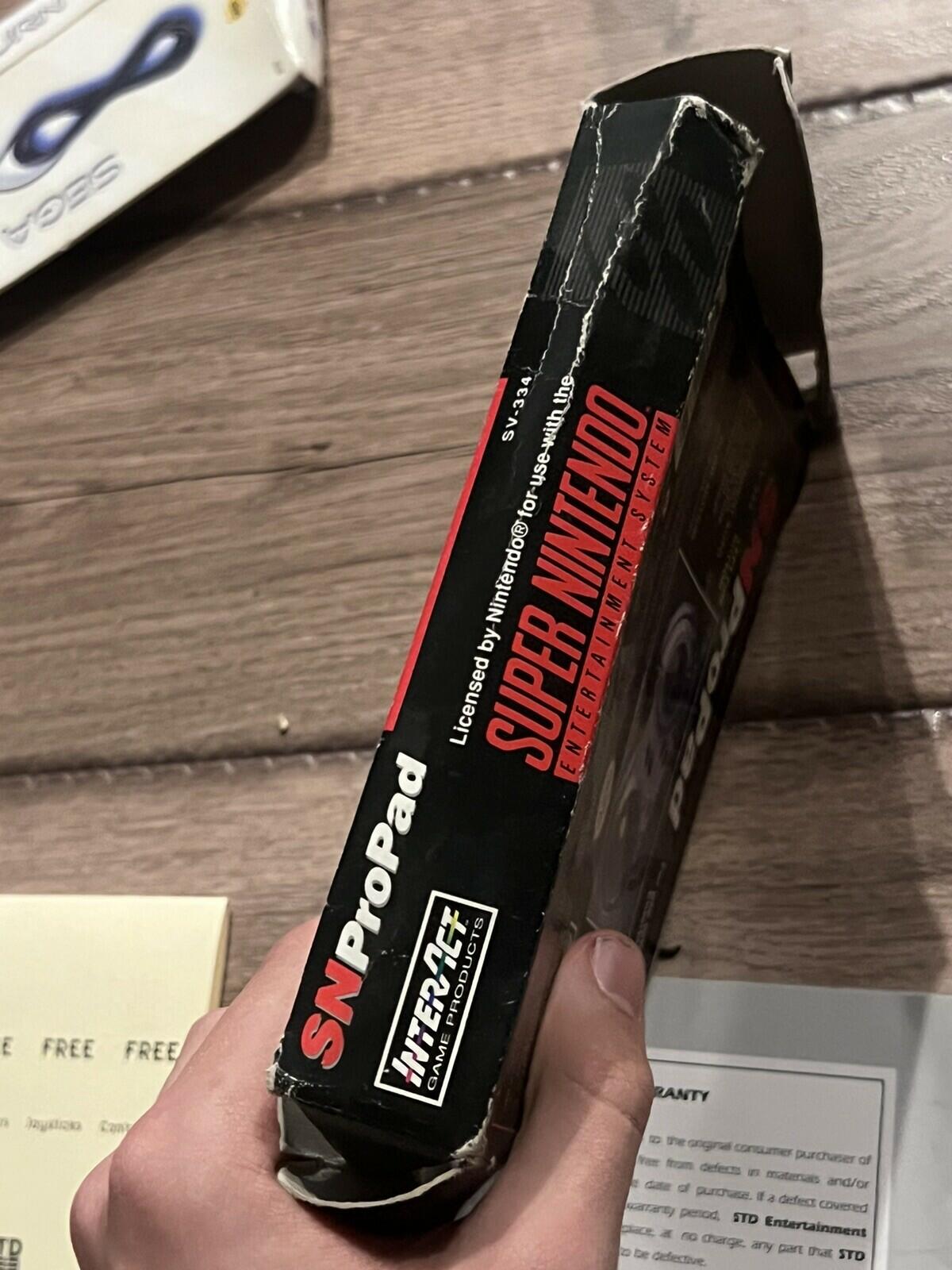 SN ProPad SV-334 Turbo Controller Super Nintendo Entertainment System Box Only